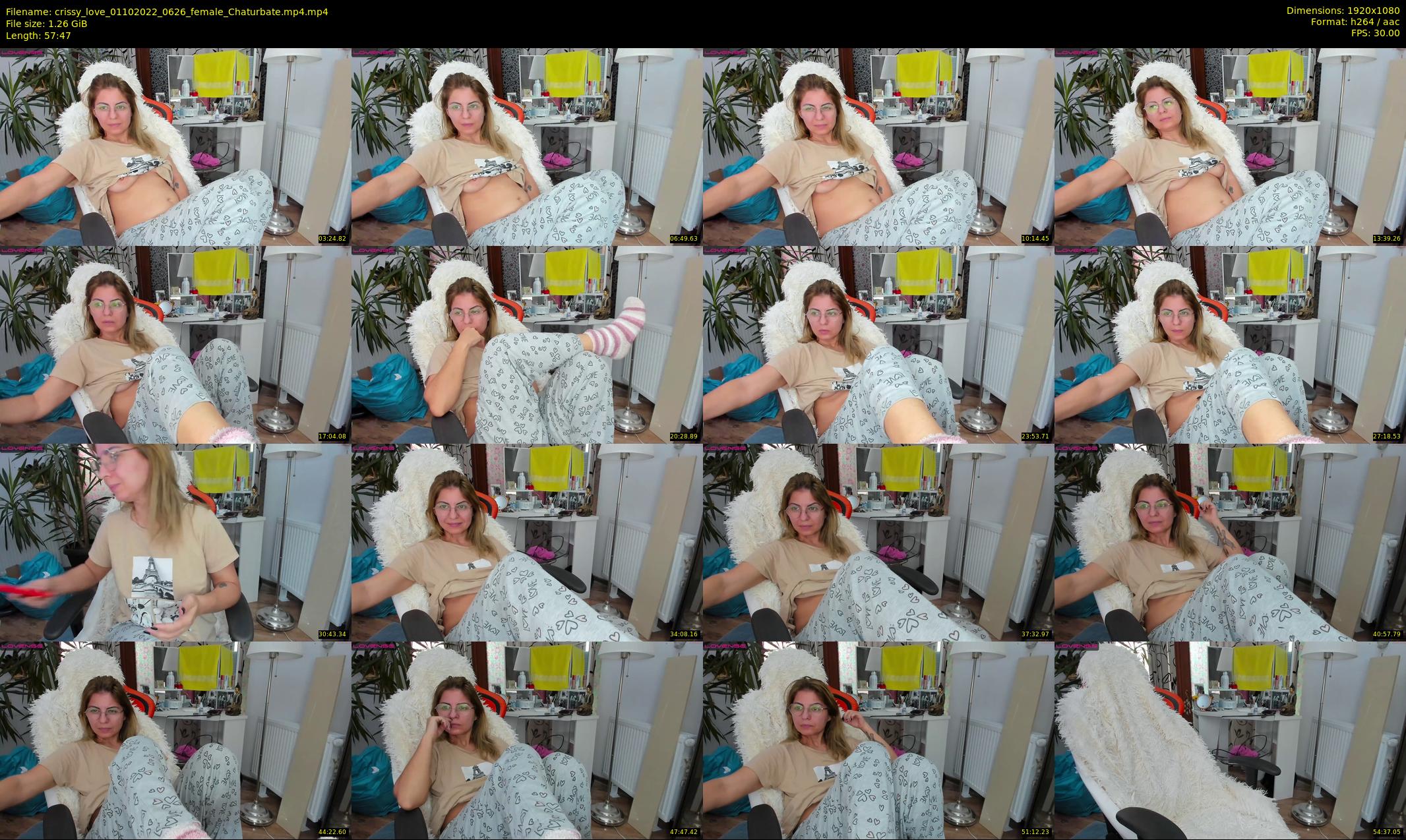 crissy_love — 58 minute Chaturbate female cam show recording, 1080p, Oct 1, 2022