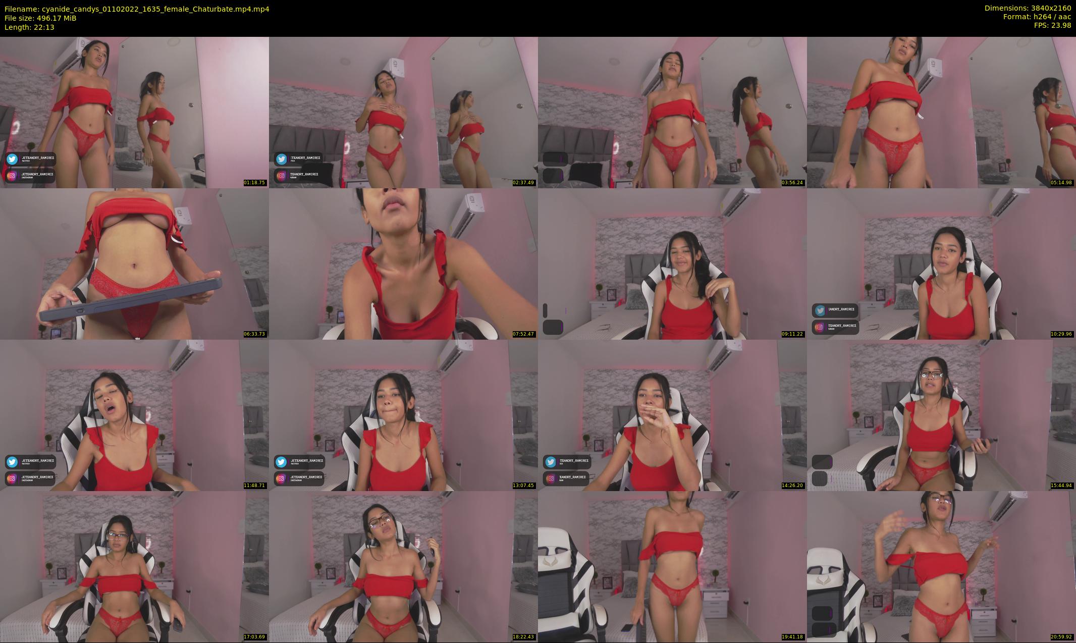 cyanide_candys — 23 minute Chaturbate female cam show recording, 4K, Oct 1, 2022