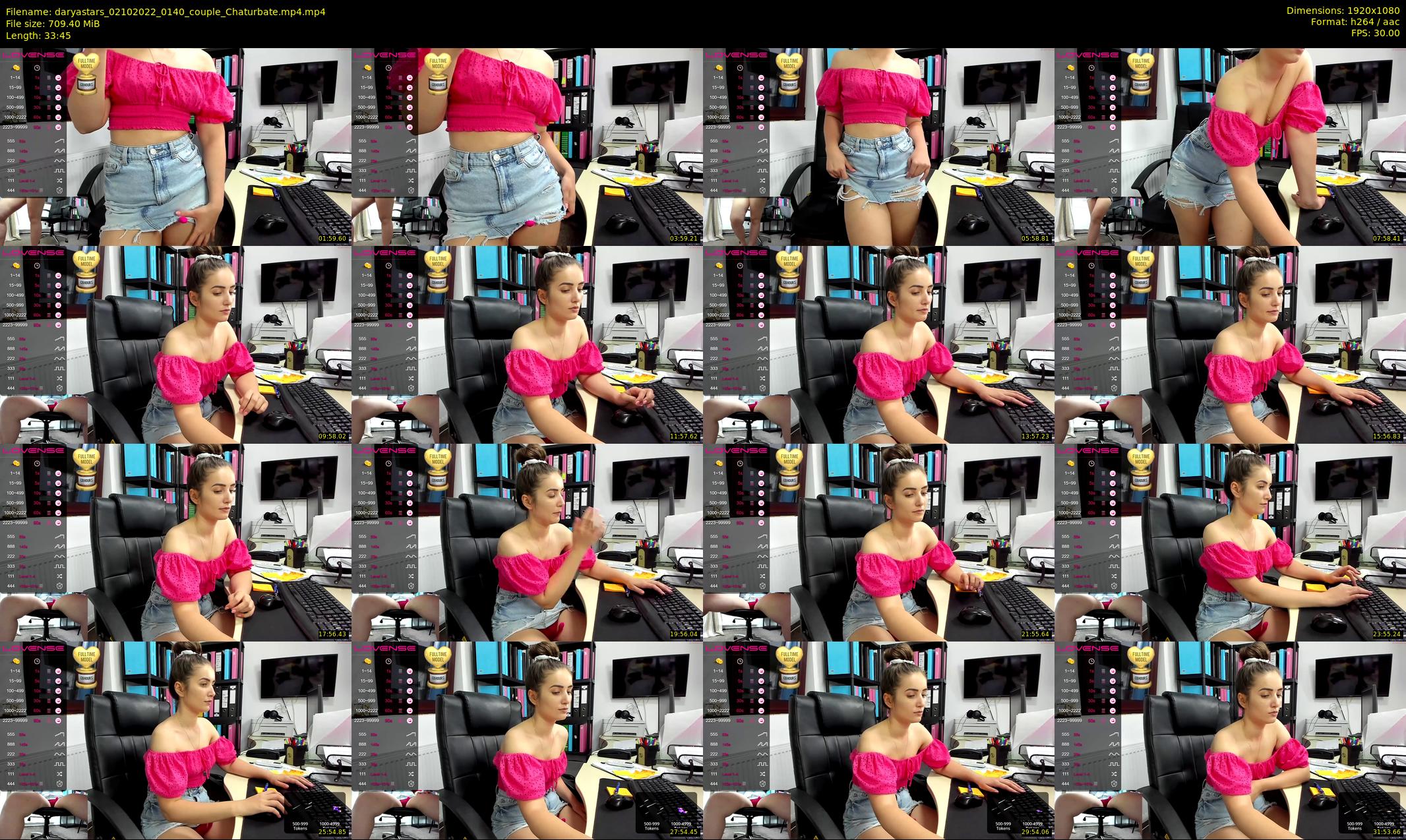daryastars — 34 minute Chaturbate couple cam show recording, 1080p, Oct 2, 2022