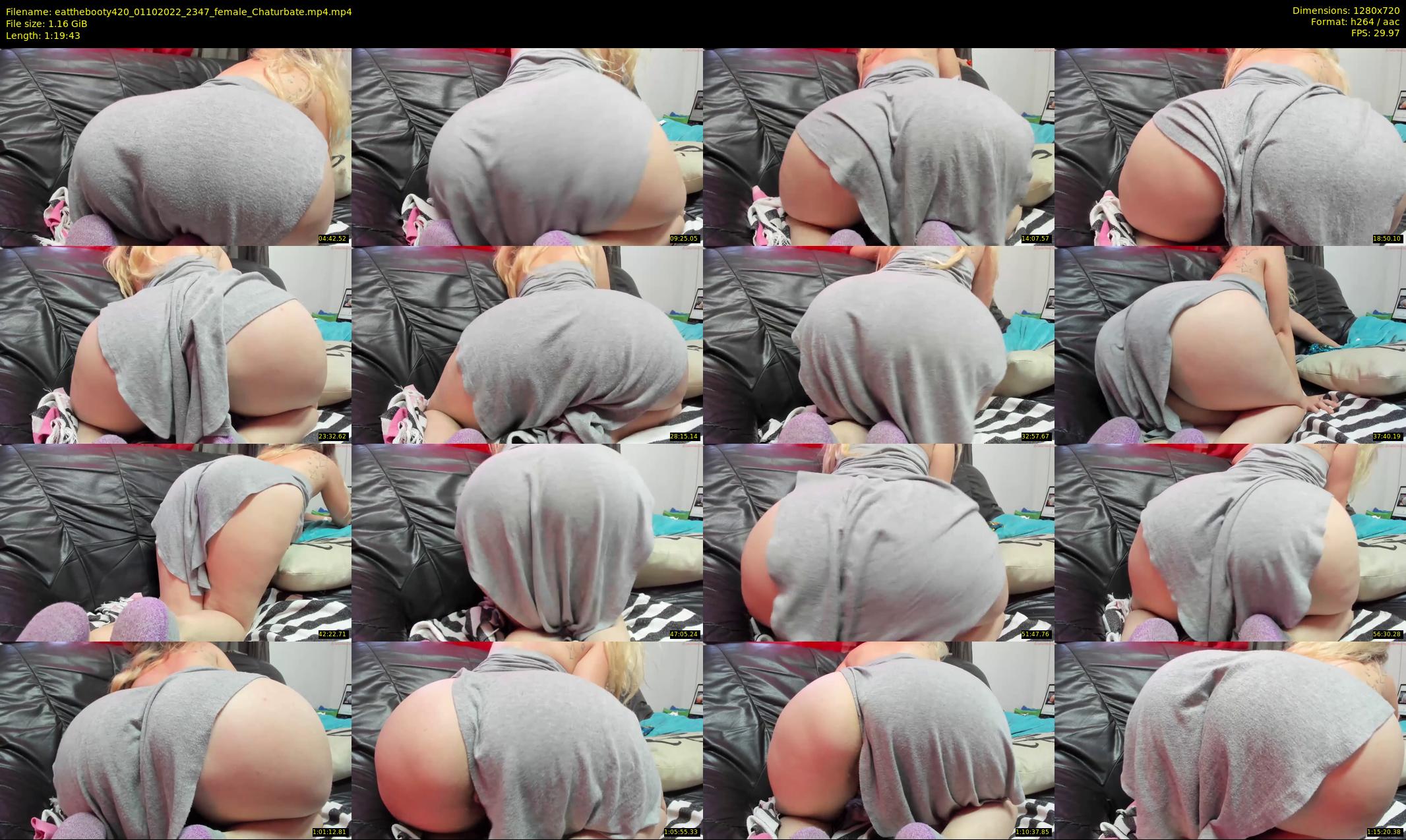 eatthebooty420 — 80 minute Chaturbate female cam show recording, 720p, Oct 1, 2022