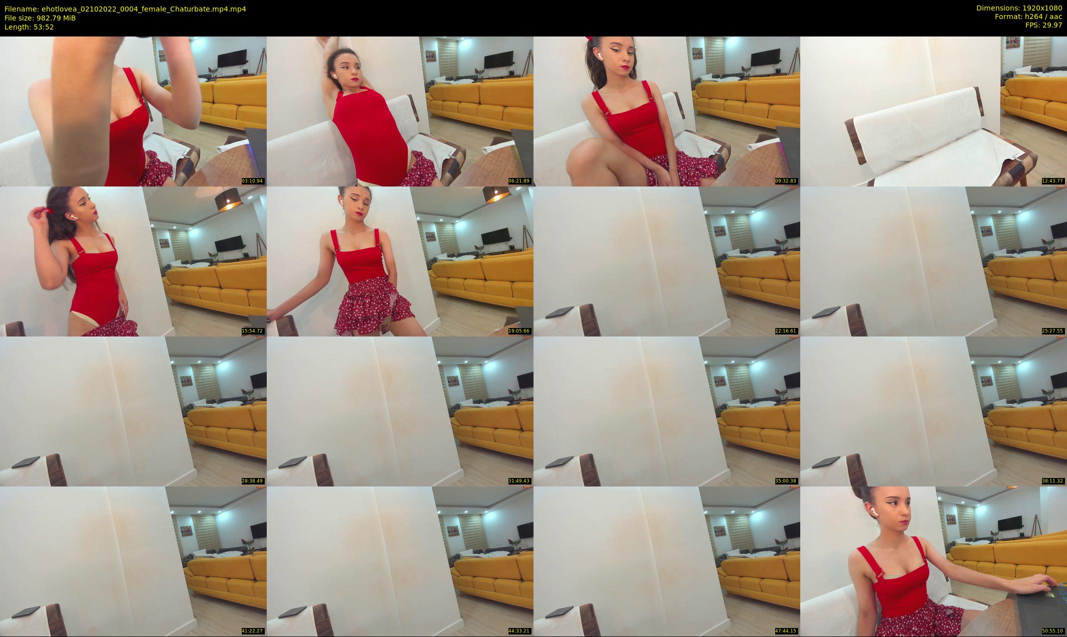 ehotlovea — 54 minute Chaturbate female cam show recording, 1080p, Oct 2, 2022