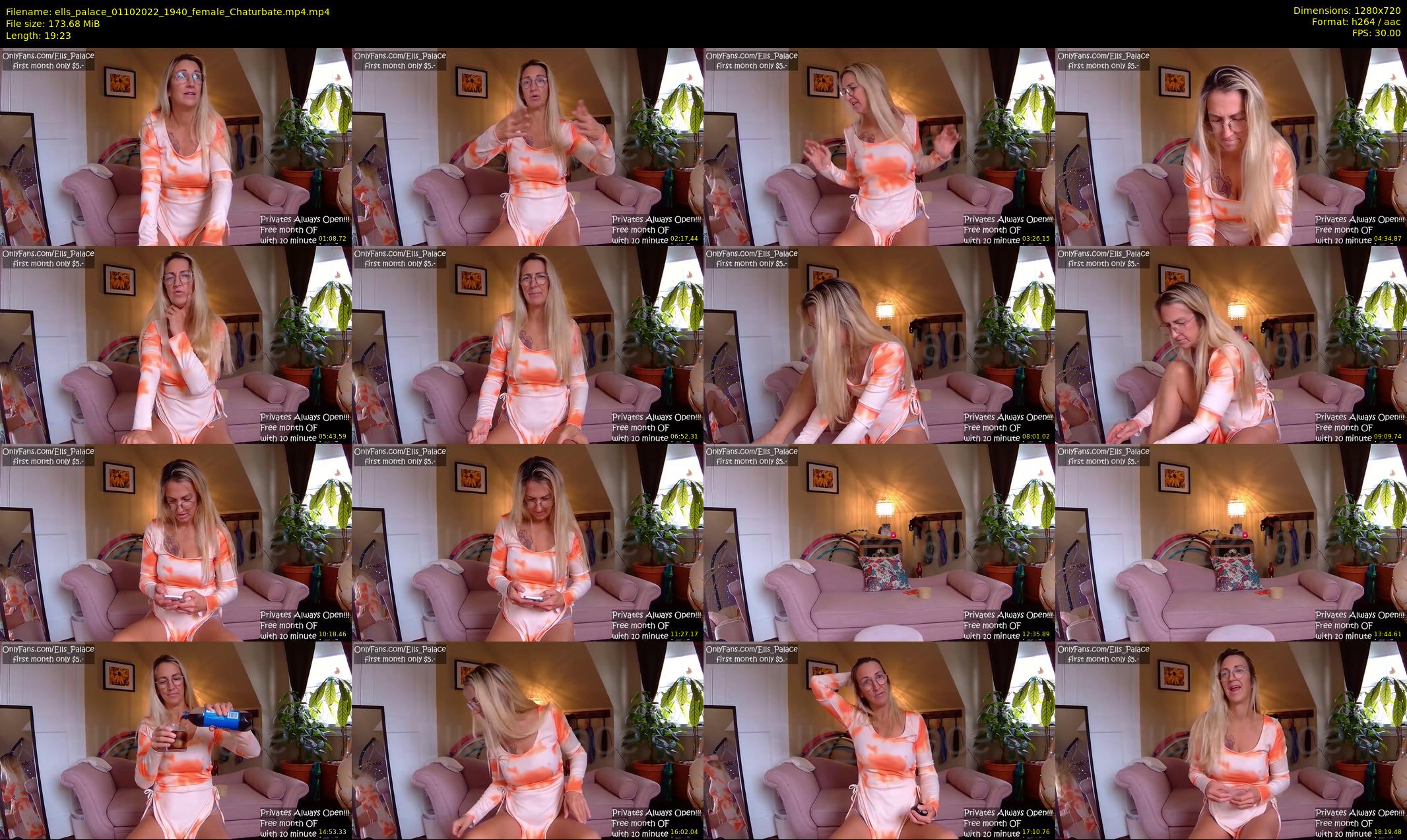 ells_palace — 20 minute Chaturbate female cam show recording, 720p, Oct 1, 2022