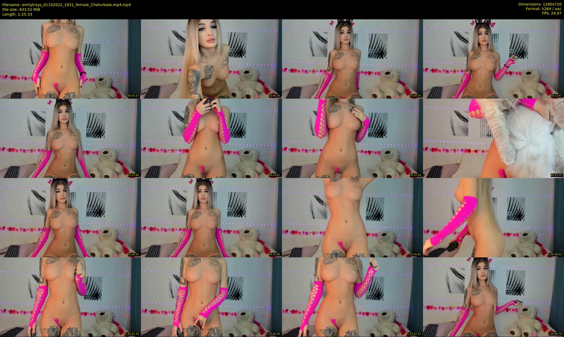 emilytrays — 86 minute Chaturbate female cam show recording, 720p, Oct 1, 2022