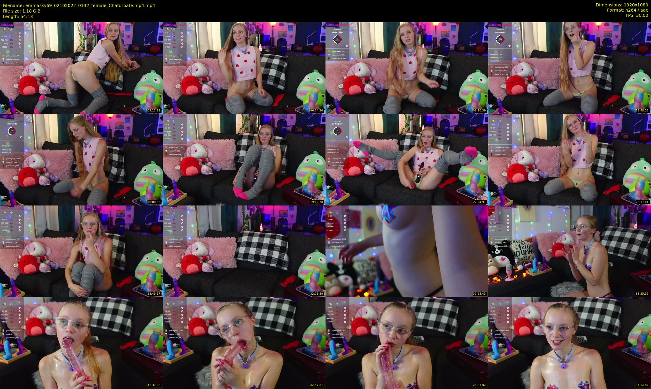 emmasky69 — 55 minute Chaturbate female cam show recording, 1080p, Oct 2, 2022