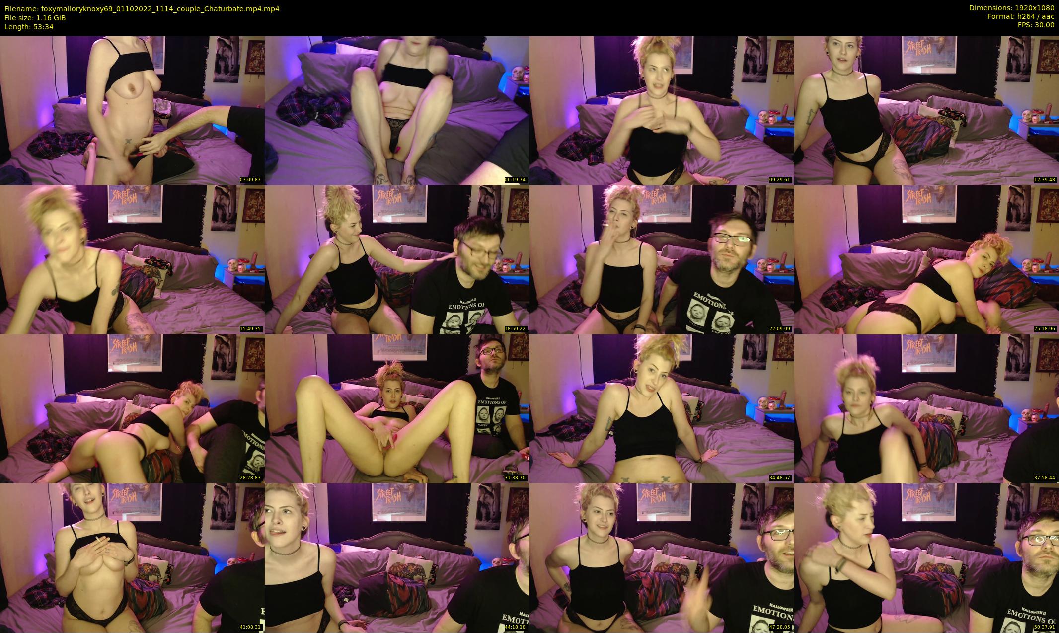foxymalloryknoxy69 — 54 minute Chaturbate couple cam show recording, 1080p, Oct 1, 2022