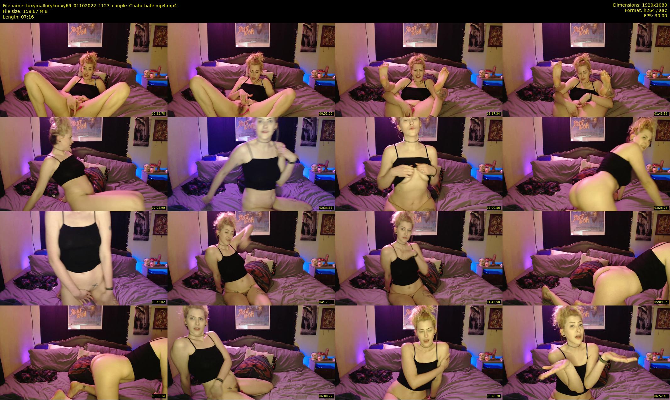 foxymalloryknoxy69 — 8 minute Chaturbate couple cam show recording, 1080p, Oct 1, 2022