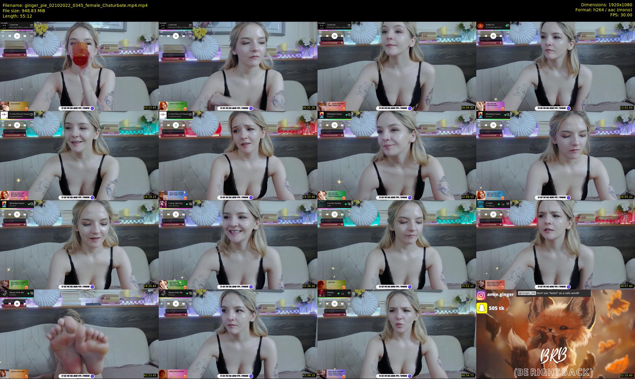 ginger_pie — 56 minute Chaturbate female cam show recording, 1080p, Oct 2, 2022
