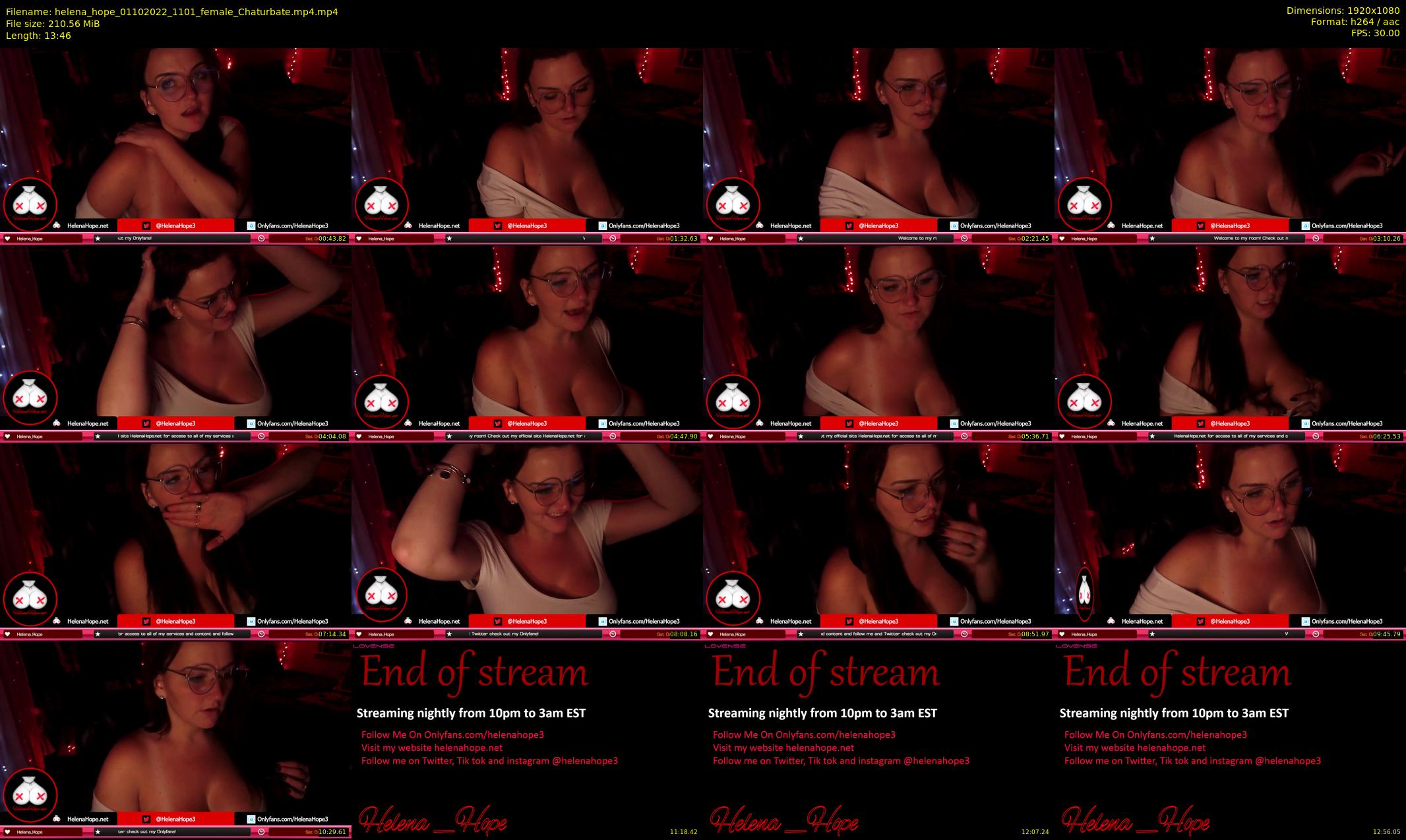 helena_hope — 14 minute Chaturbate female cam show recording, 1080p, Oct 1, 2022