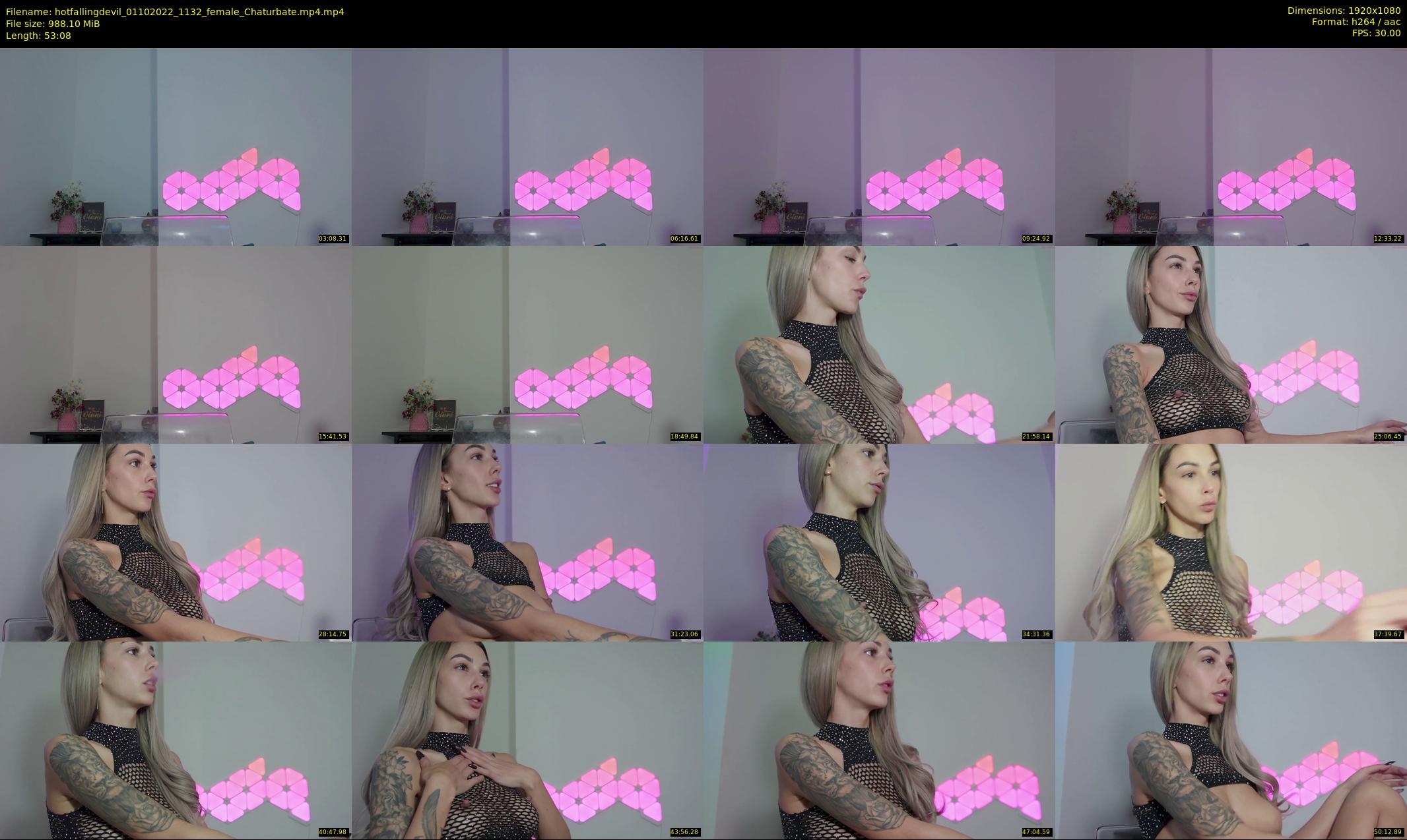 hotfallingdevil — 54 minute Chaturbate female cam show recording, 1080p, Oct 1, 2022