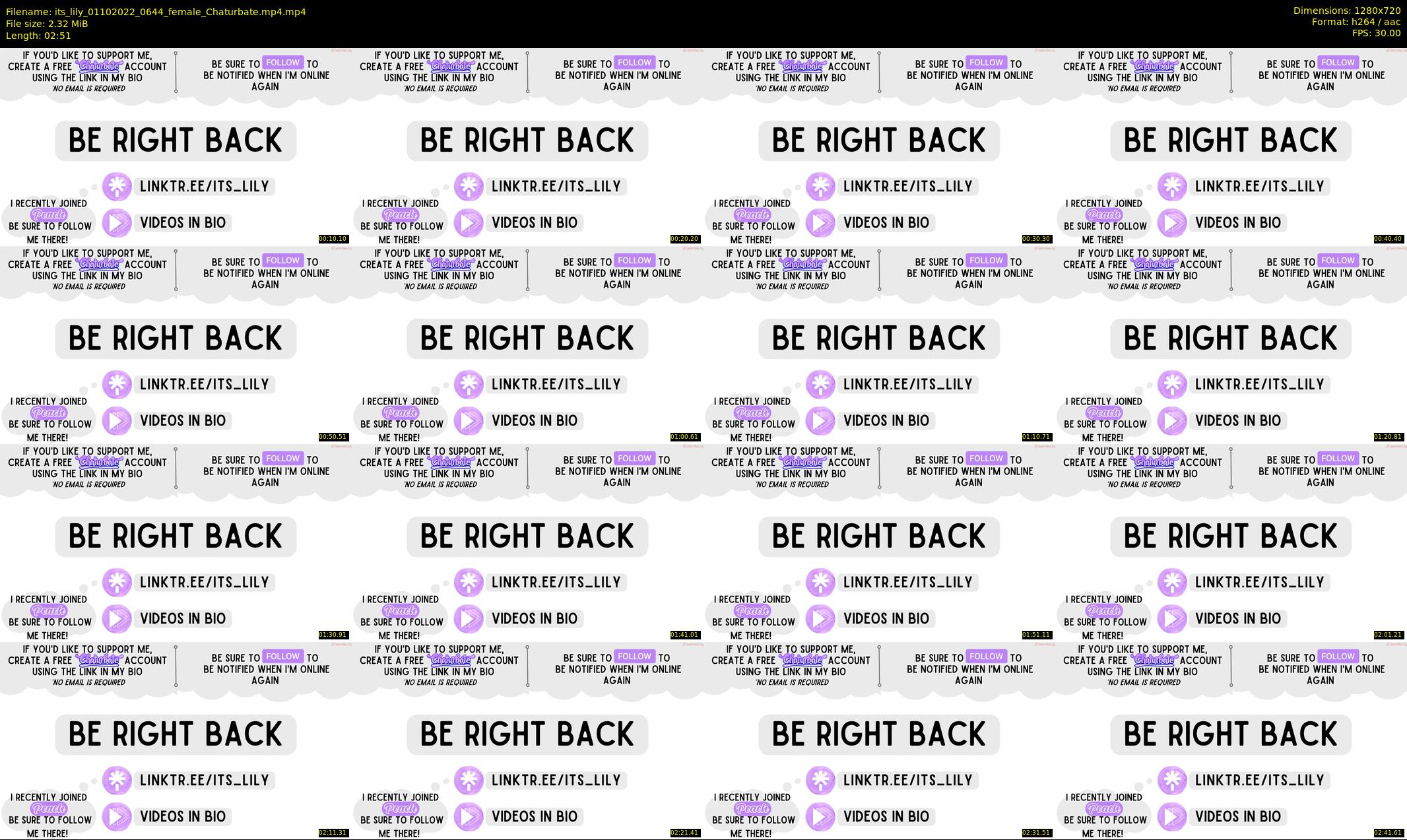 its_lily — 3 minute Chaturbate female cam show recording, 720p, Oct 1, 2022
