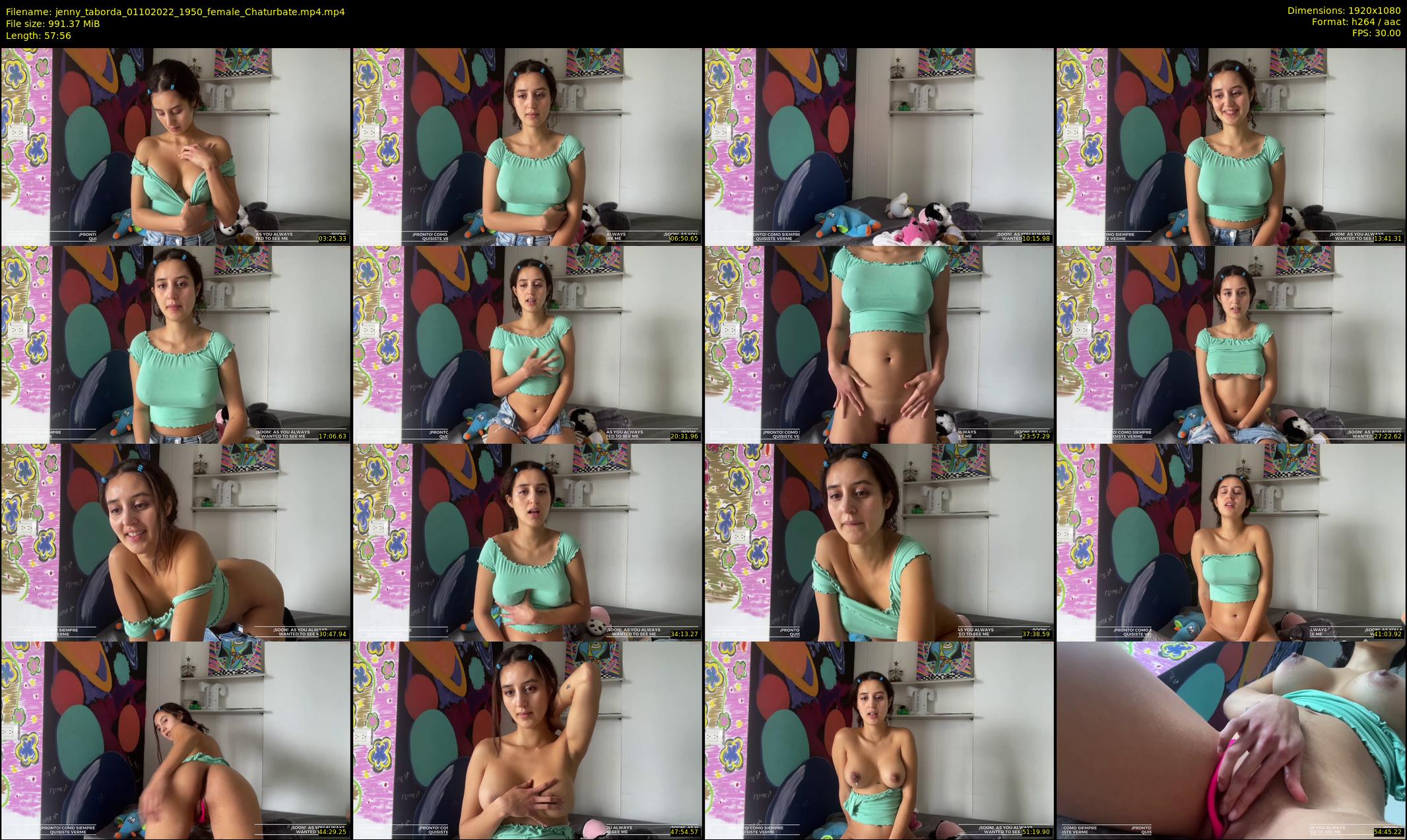 jenny_taborda — 58 minute Chaturbate female cam show recording, 1080p, Oct 1, 2022