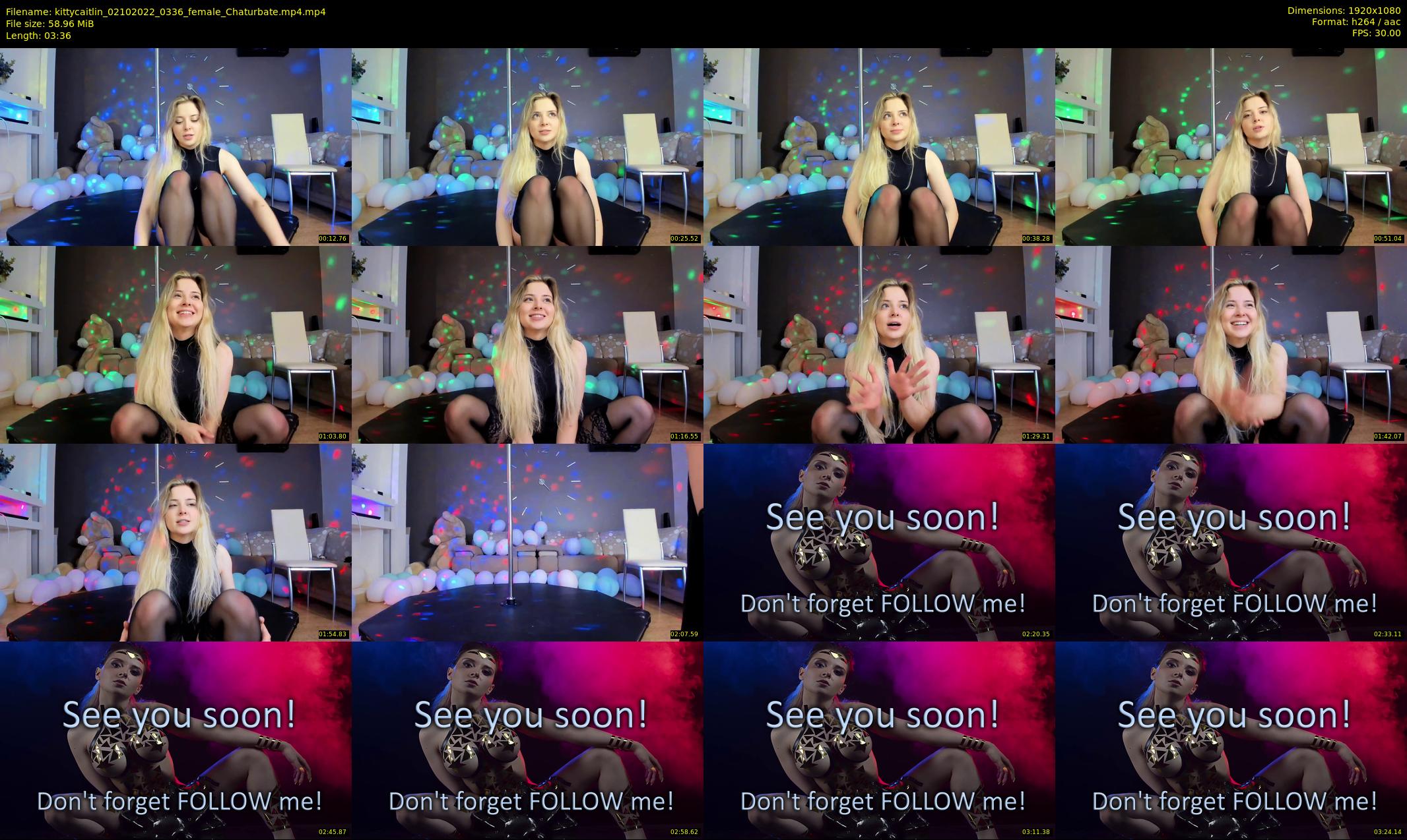 kittycaitlin — 4 minute Chaturbate female cam show recording, 1080p, Oct 2, 2022
