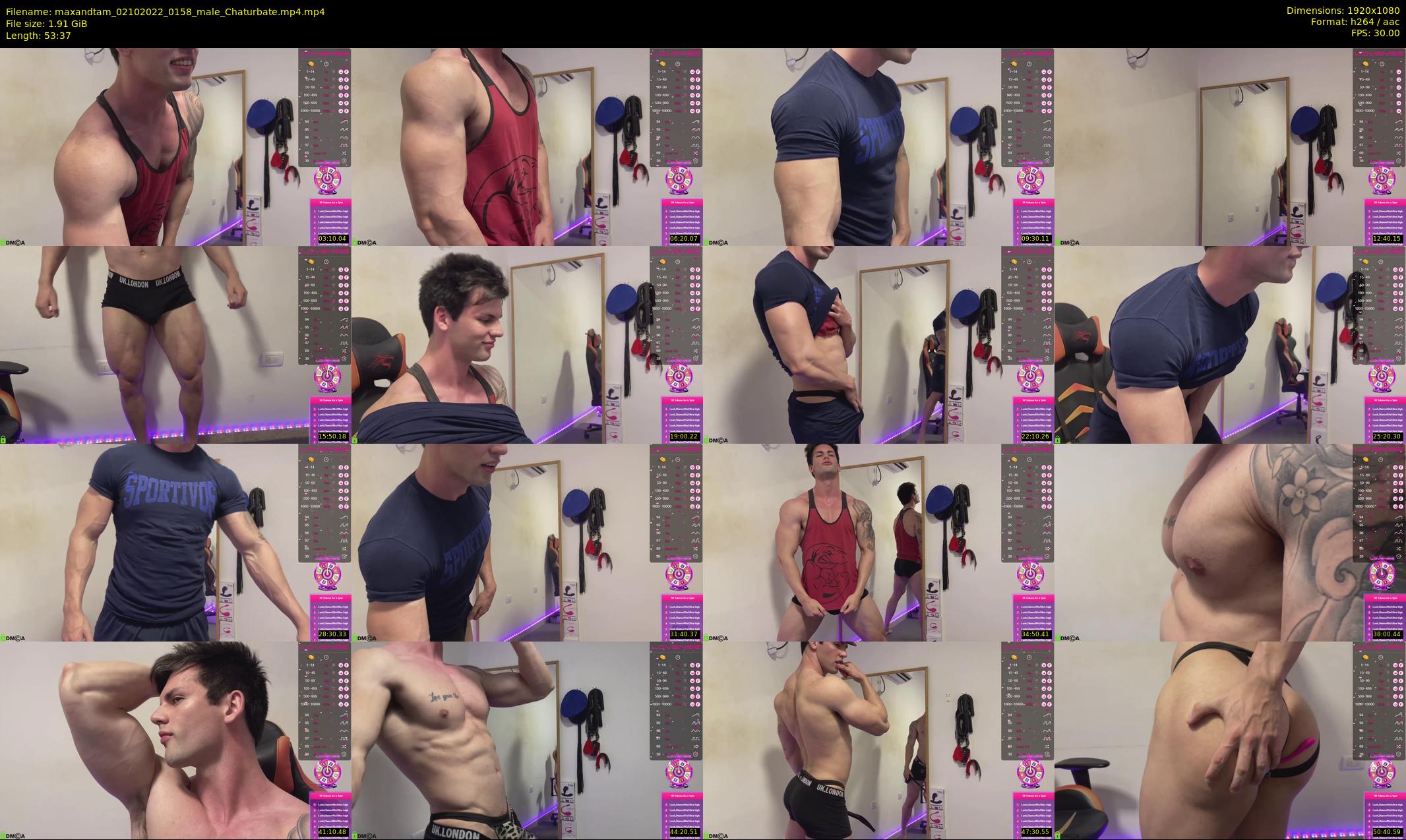 maxandtam — 54 minute Chaturbate couple cam show recording, 1080p, Oct 2, 2022
