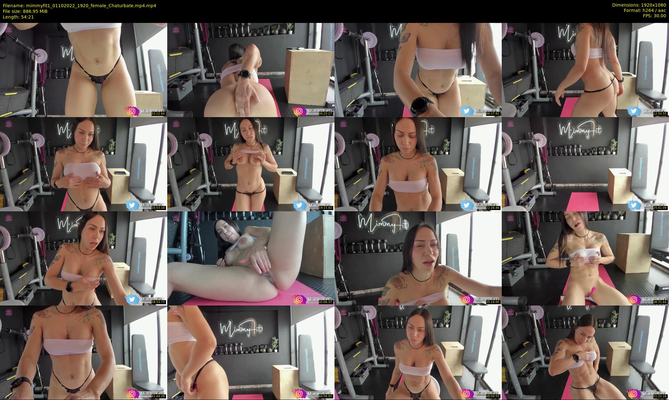 mimmyfit1 — 55 minute Chaturbate female cam show recording, 1080p, Oct 1, 2022