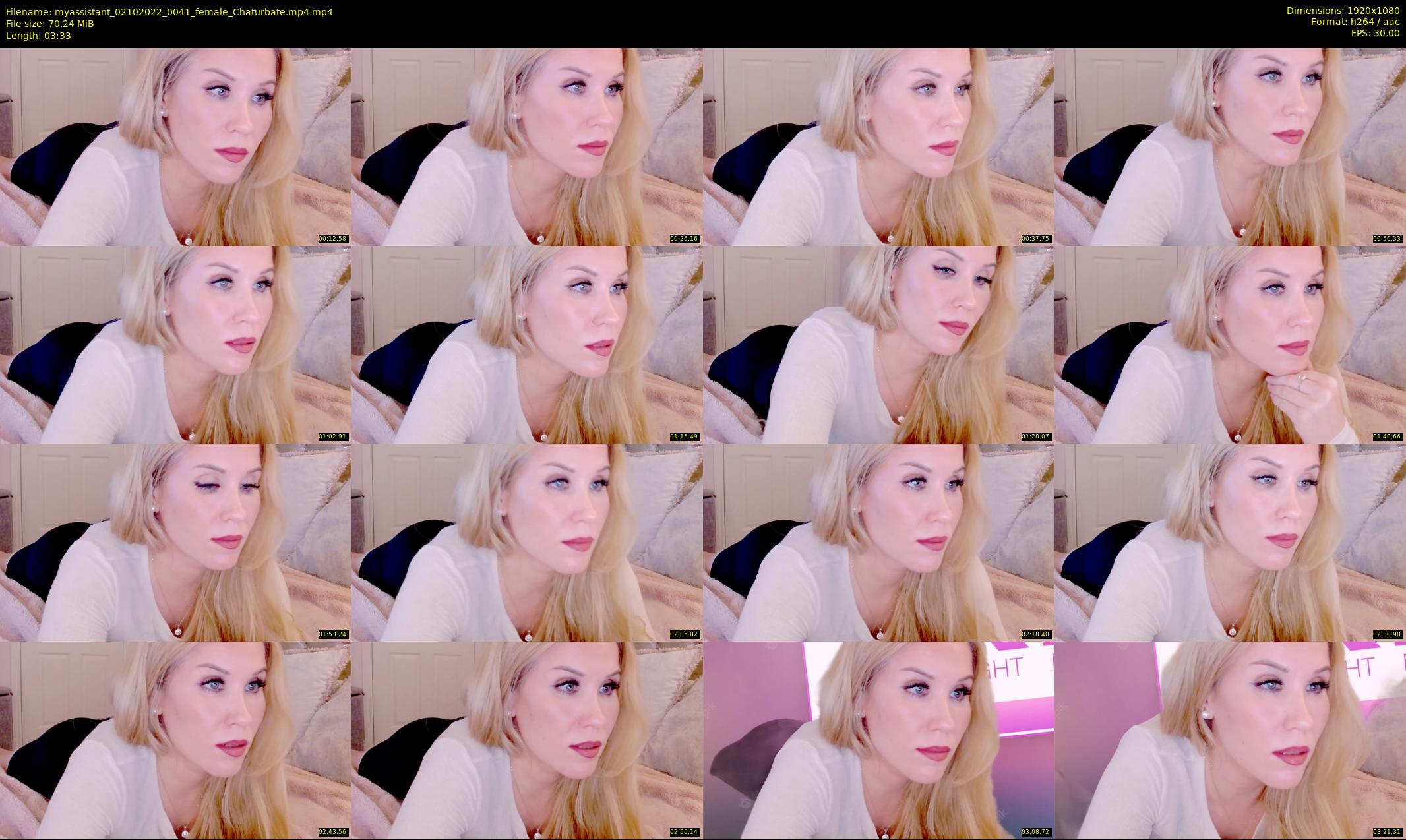 myassistant — 4 minute Chaturbate female cam show recording, 1080p, Oct 2, 2022