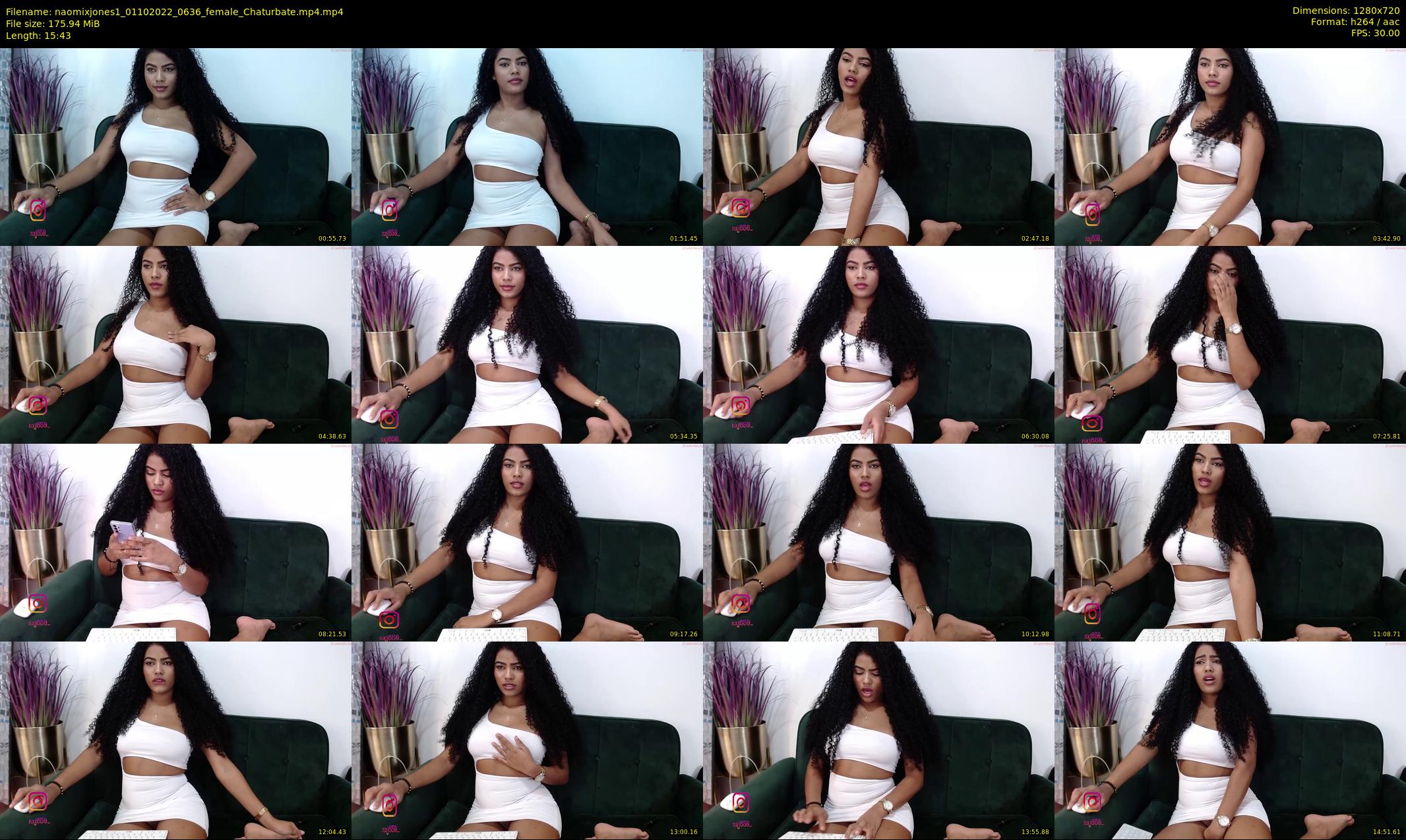 naomixjones1 — 16 minute Chaturbate female cam show recording, 720p, Oct 1, 2022