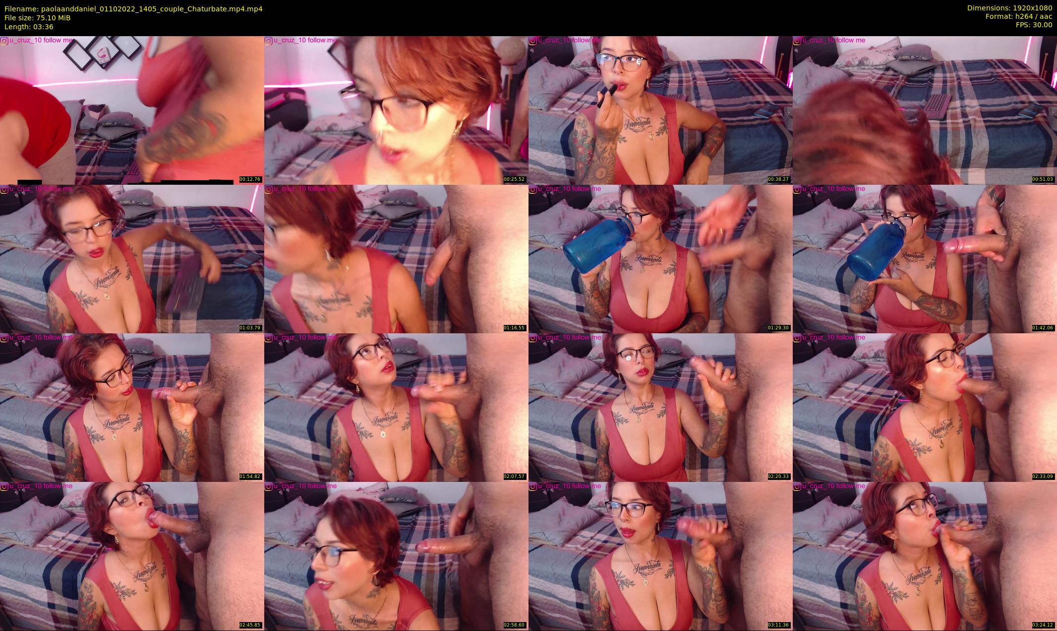 paolaanddaniel — 4 minute Chaturbate couple cam show recording, 1080p, Oct 1, 2022