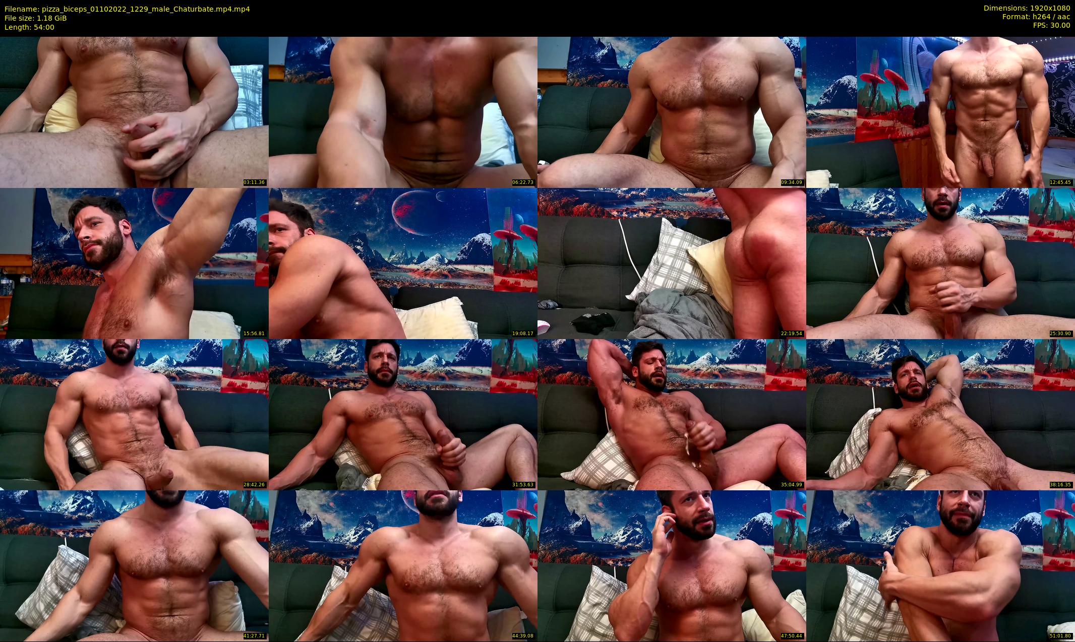 pizza_biceps — 54 minute Chaturbate male cam show recording, 1080p, Oct 1, 2022