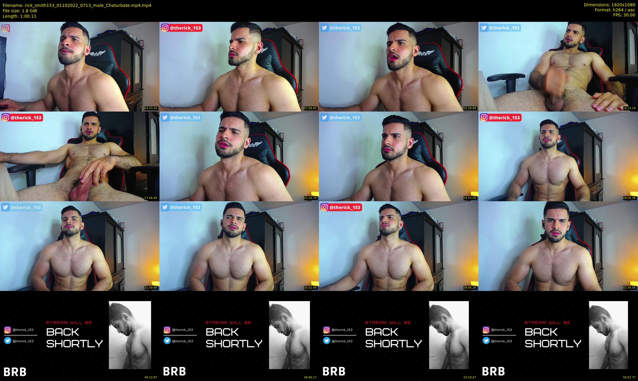 rick_smith153 — 61 minute Chaturbate male cam show recording, 1080p, Oct 1, 2022