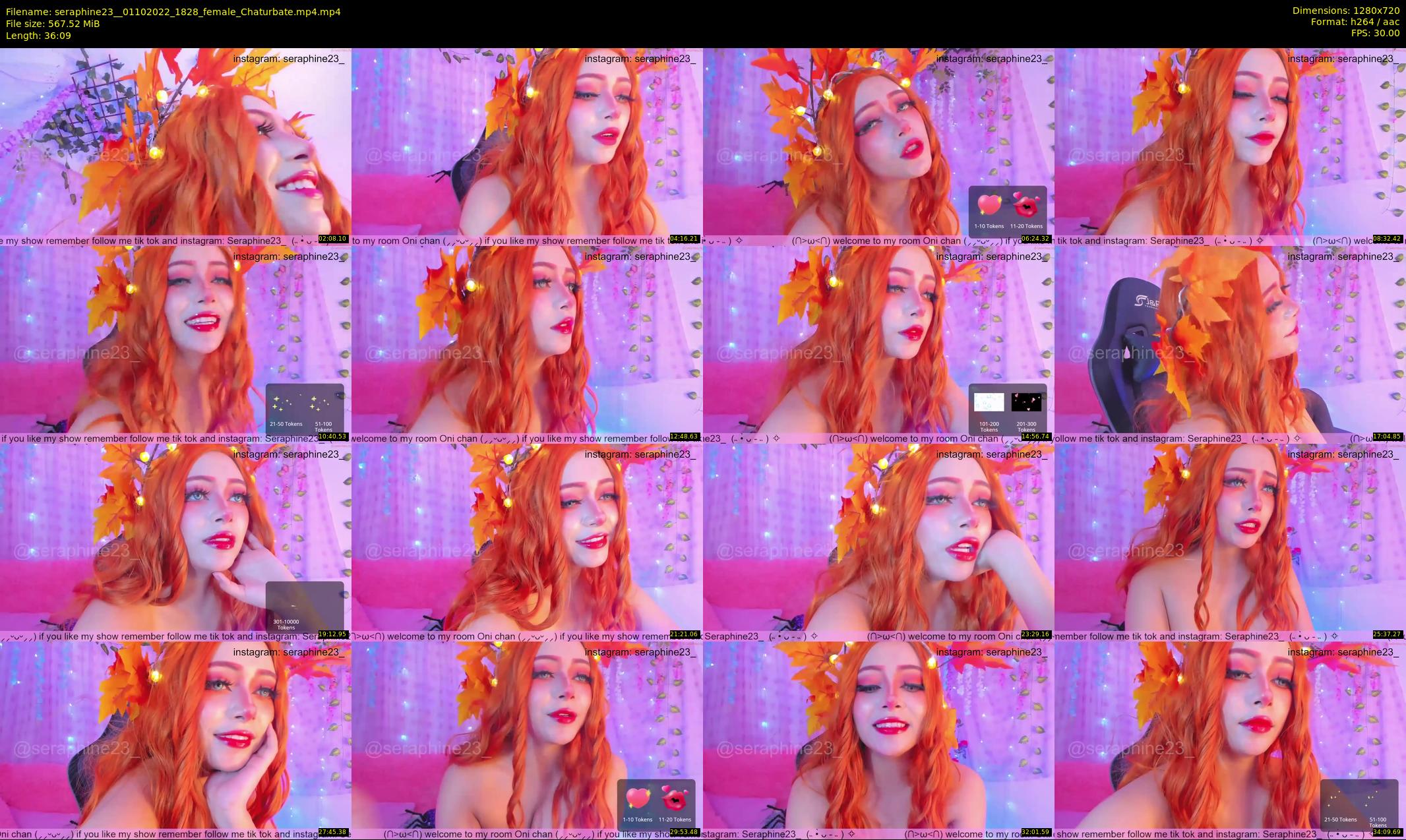 seraphine23_ — 37 minute Chaturbate female cam show recording, 720p, Oct 1, 2022