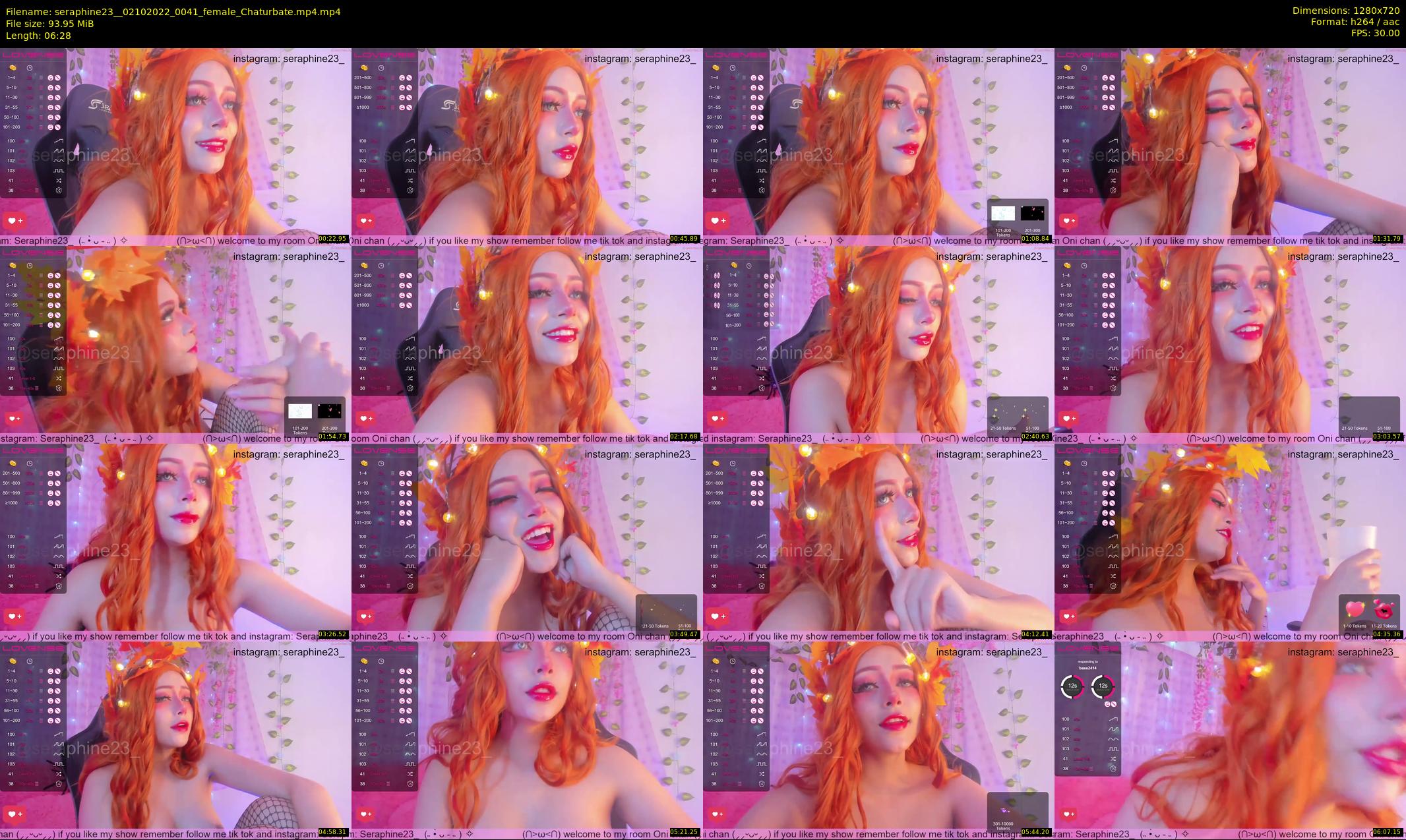 seraphine23_ — 7 minute Chaturbate female cam show recording, 720p, Oct 2, 2022