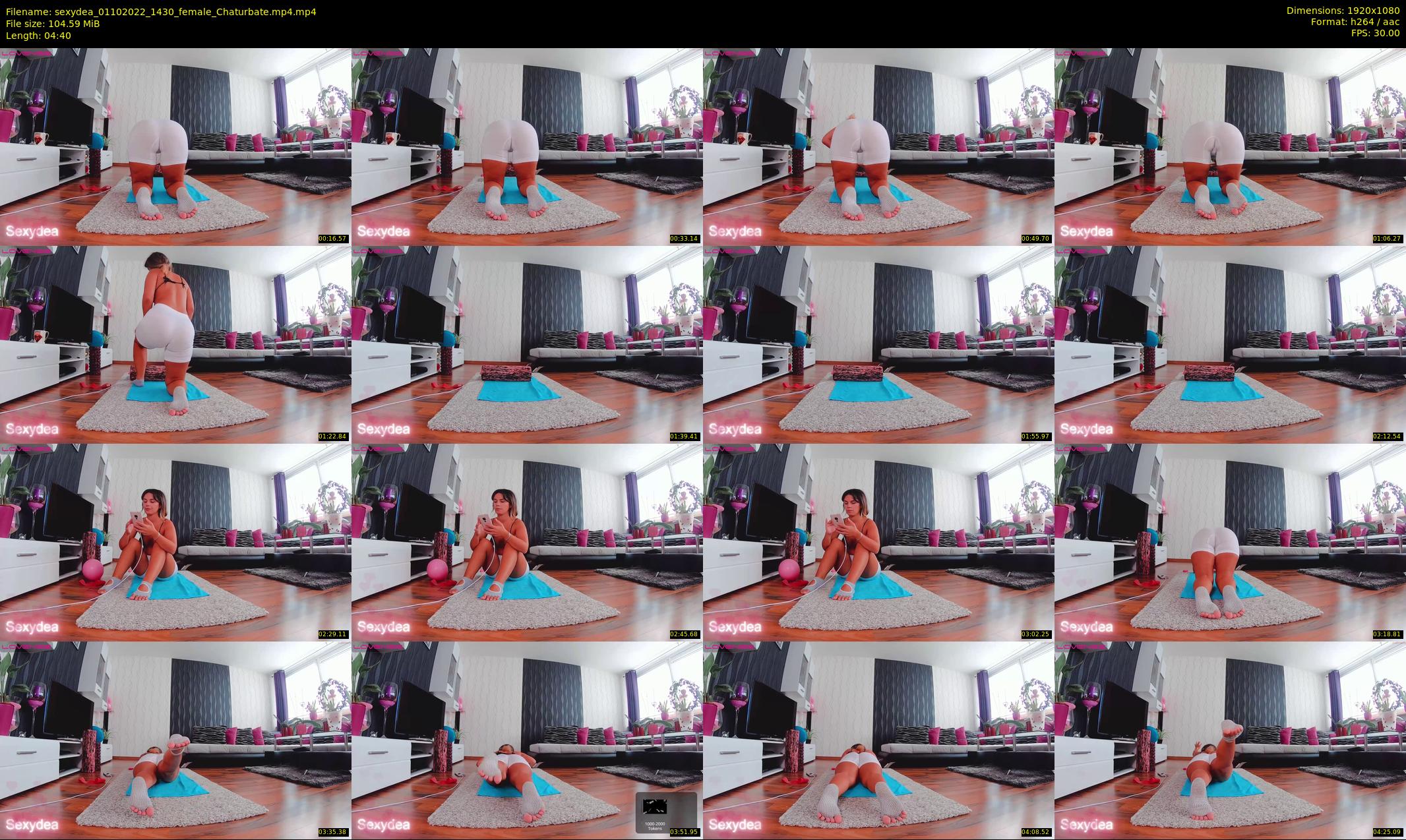 sexydea — 5 minute Chaturbate female cam show recording, 1080p, Oct 1, 2022