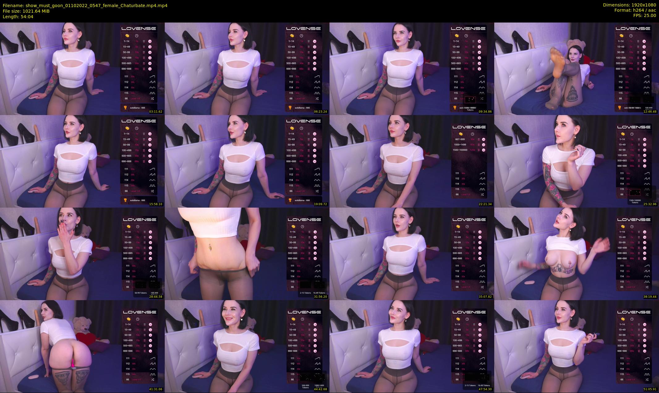 show_must_goon — 55 minute Chaturbate female cam show recording, 1080p, Oct 1, 2022