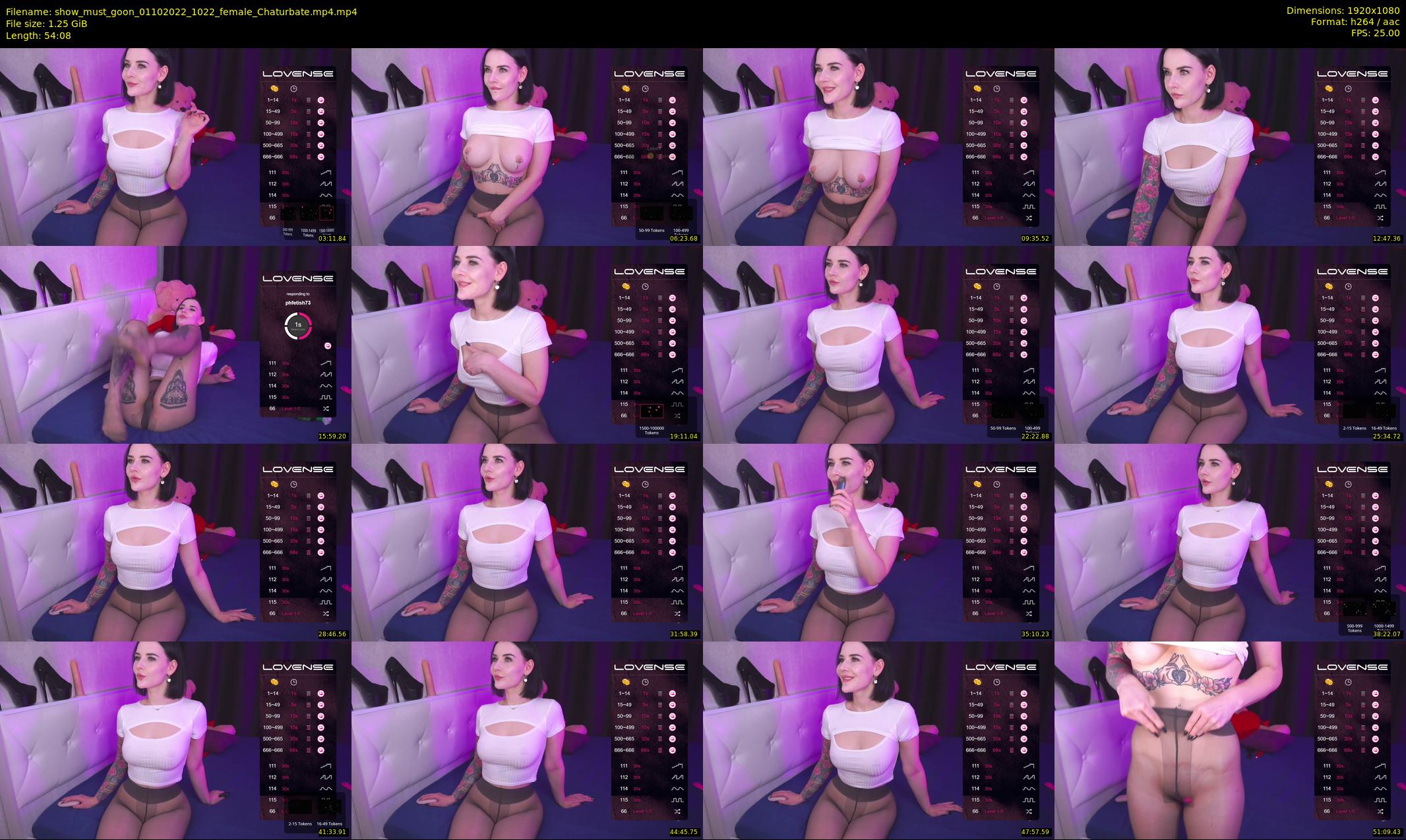 show_must_goon — 55 minute Chaturbate female cam show recording, 1080p, Oct 1, 2022