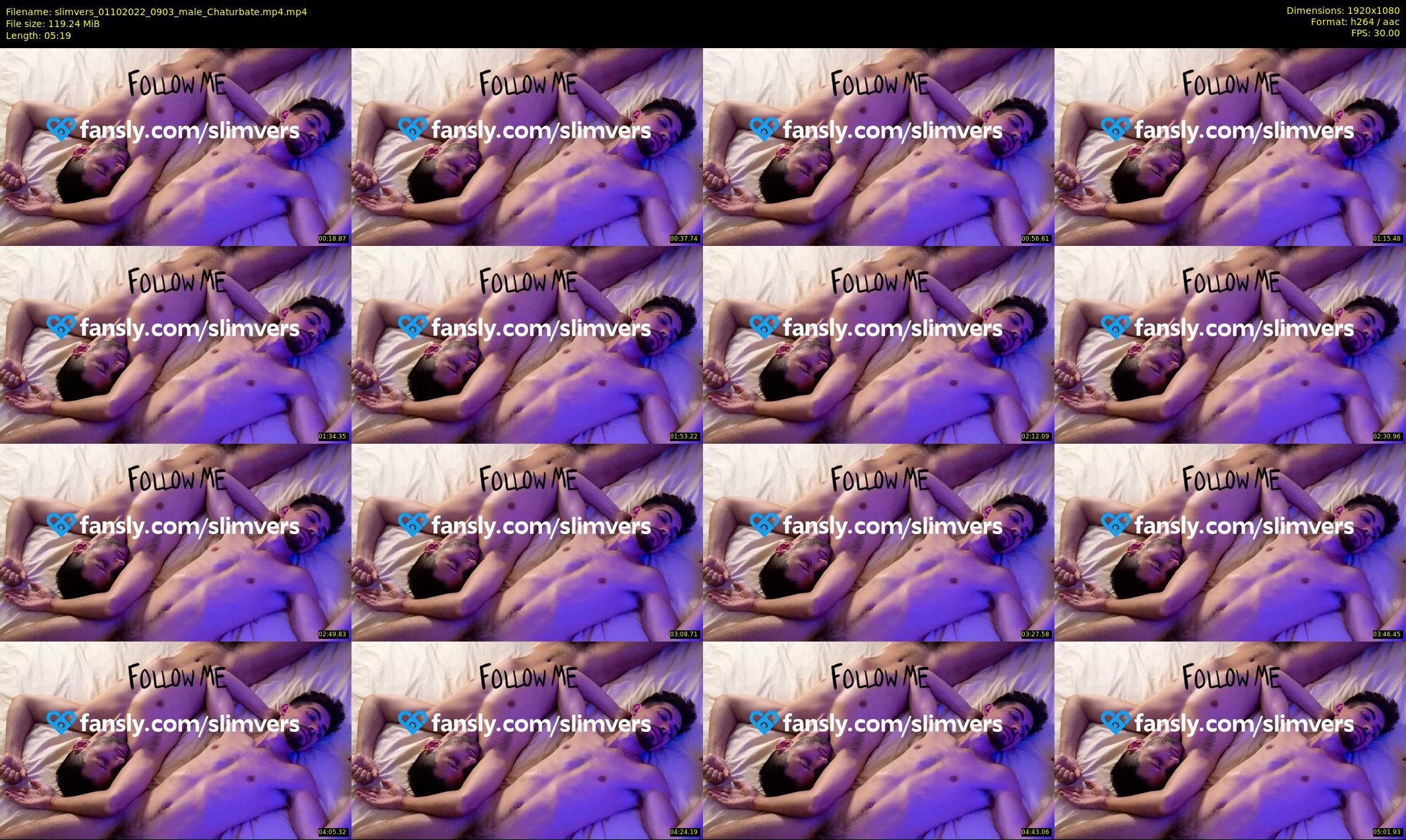 slimvers — 6 minute Chaturbate male cam show recording, 1080p, Oct 1, 2022