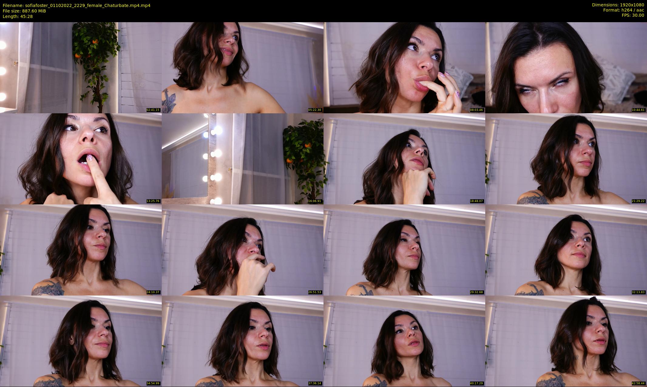 sofiafoster — 46 minute Chaturbate female cam show recording, 1080p, Oct 1, 2022