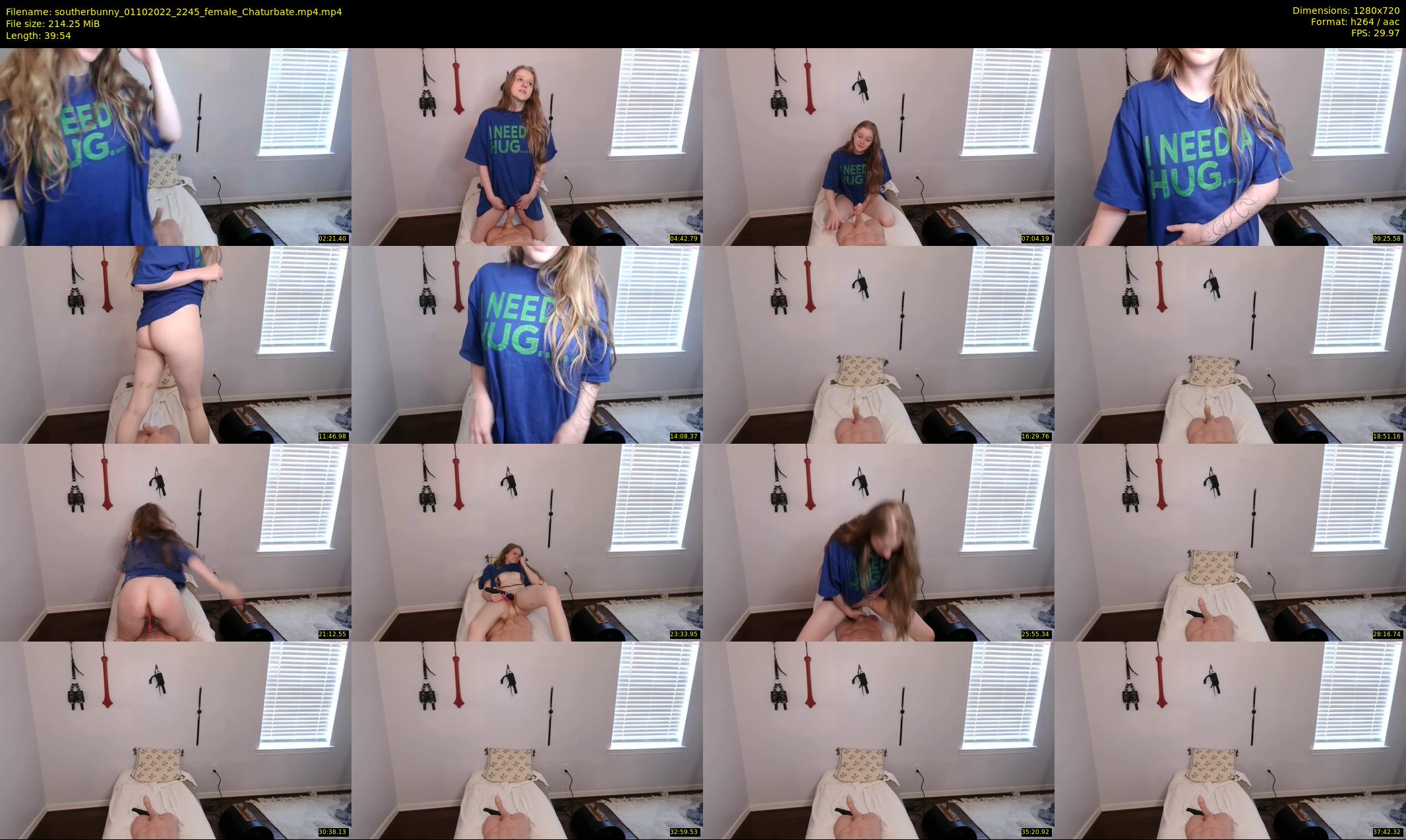 southerbunny — 40 minute Chaturbate female cam show recording, 720p, Oct 1, 2022