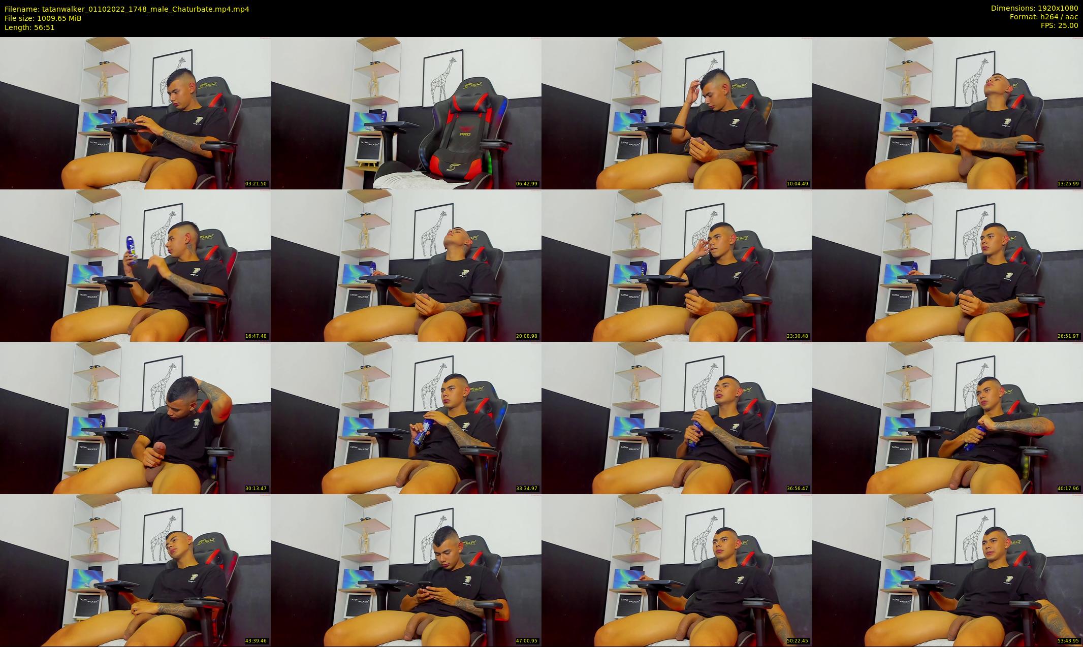 tatanwalker — 57 minute Chaturbate male cam show recording, 1080p, Oct 1, 2022
