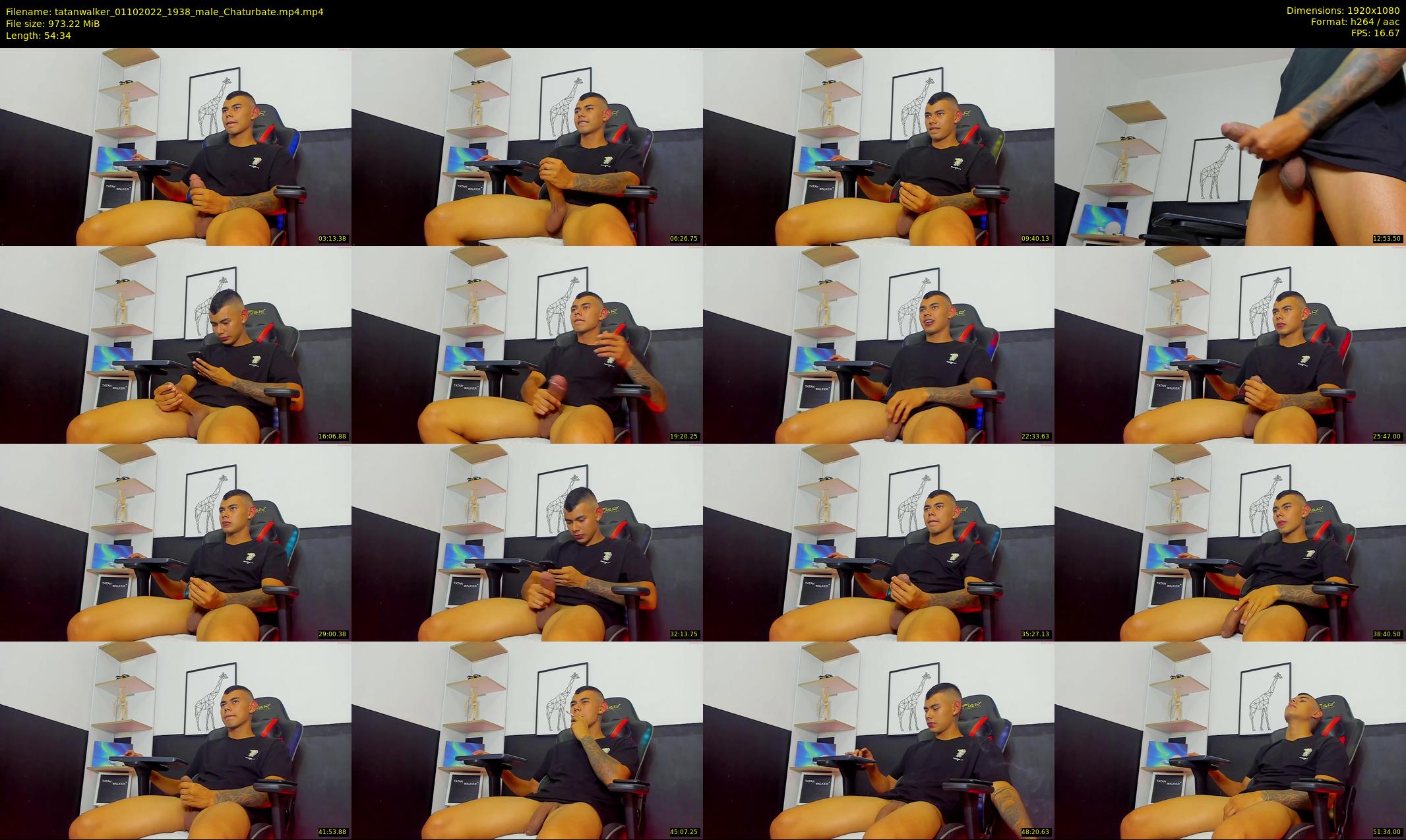 tatanwalker — 55 minute Chaturbate male cam show recording, 1080p, Oct 1, 2022
