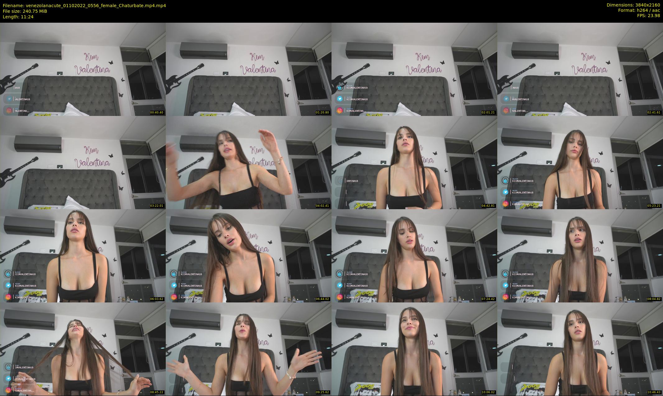 venezolanacute — 12 minute Chaturbate female cam show recording, 4K, Oct 1, 2022
