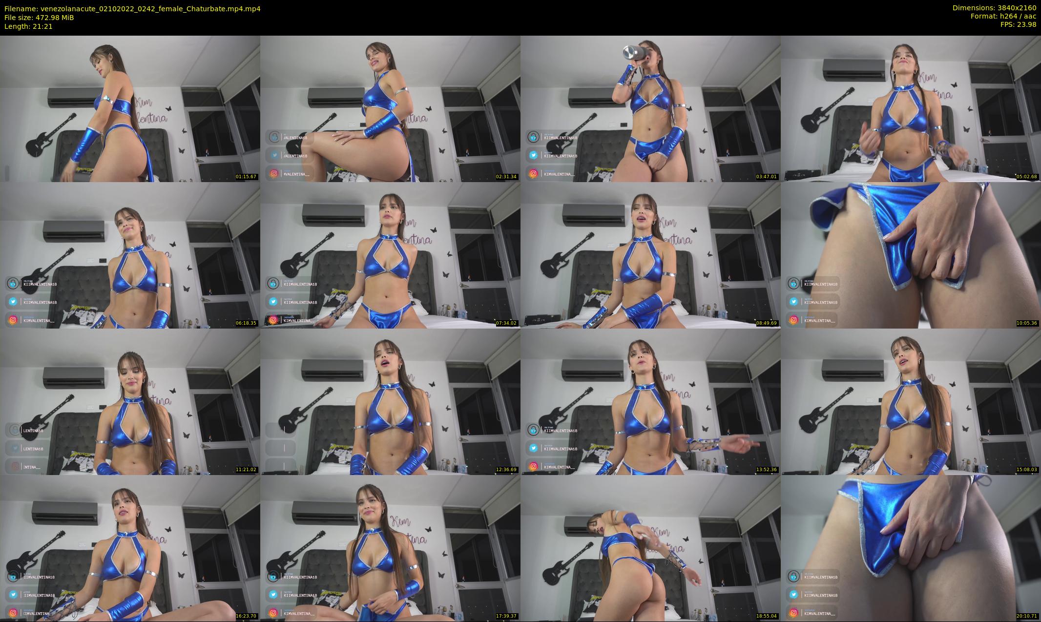 venezolanacute — 22 minute Chaturbate female cam show recording, 4K, Oct 2, 2022