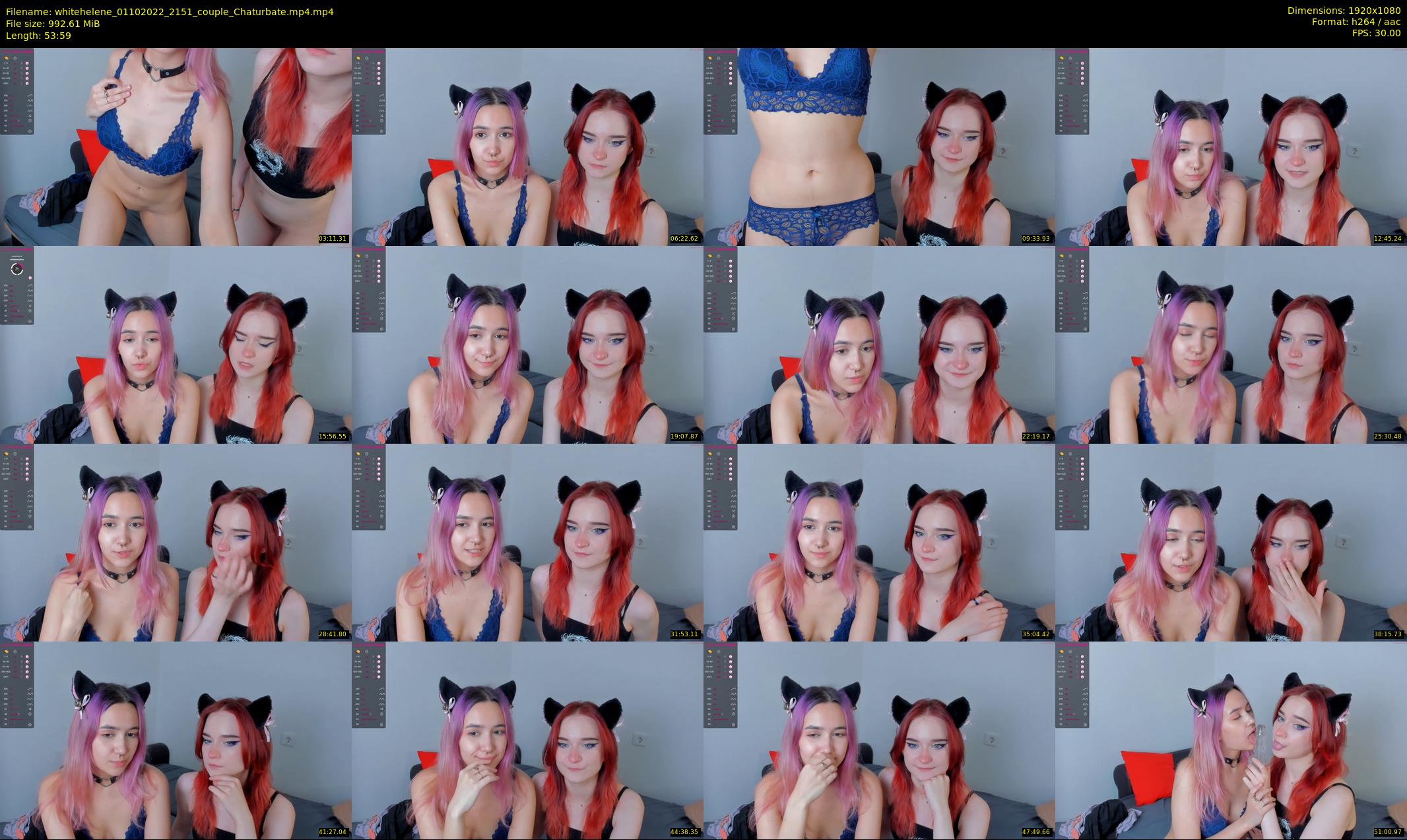 whitehelene — 54 minute Chaturbate female cam show recording, 1080p, Oct 1, 2022