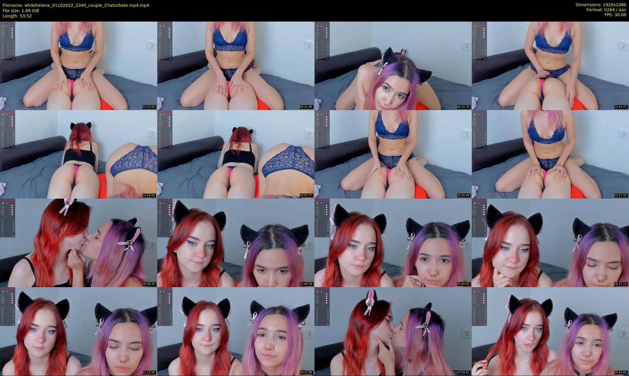 whitehelene — 54 minute Chaturbate female cam show recording, 1080p, Oct 1, 2022