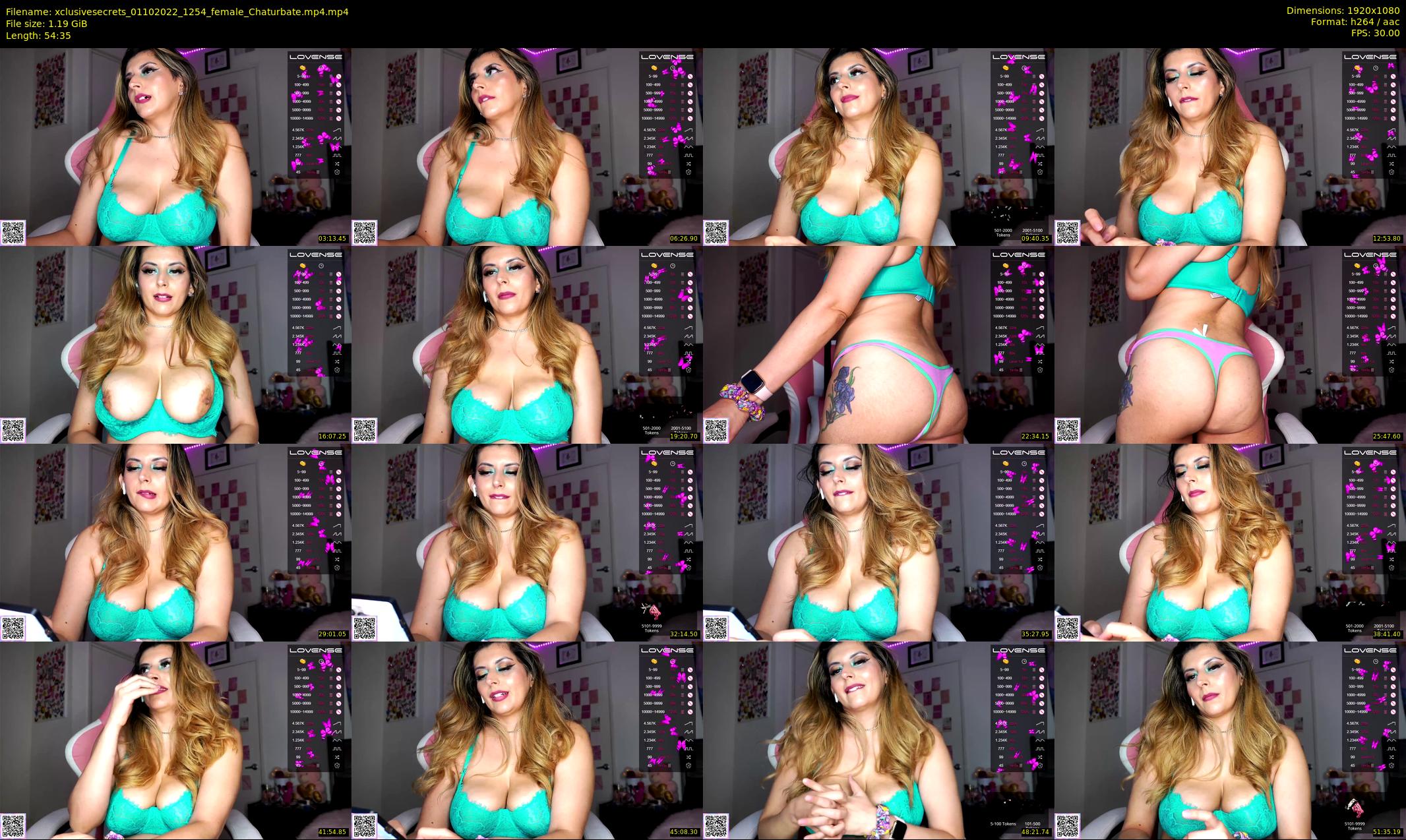 xclusivesecrets — 55 minute Chaturbate female cam show recording, 1080p, Oct 1, 2022