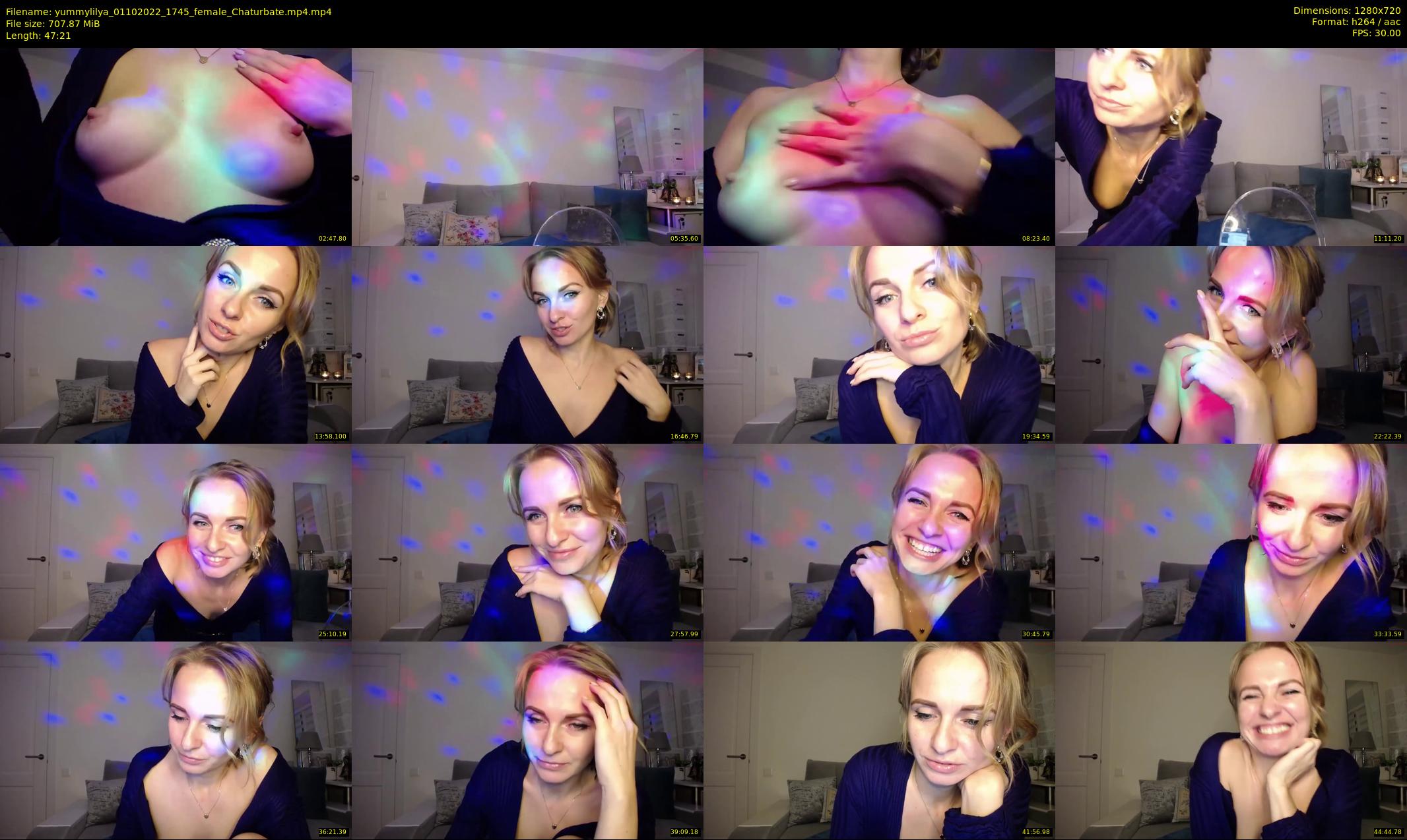 yummylilya — 48 minute Chaturbate female cam show recording, 720p, Oct 1, 2022