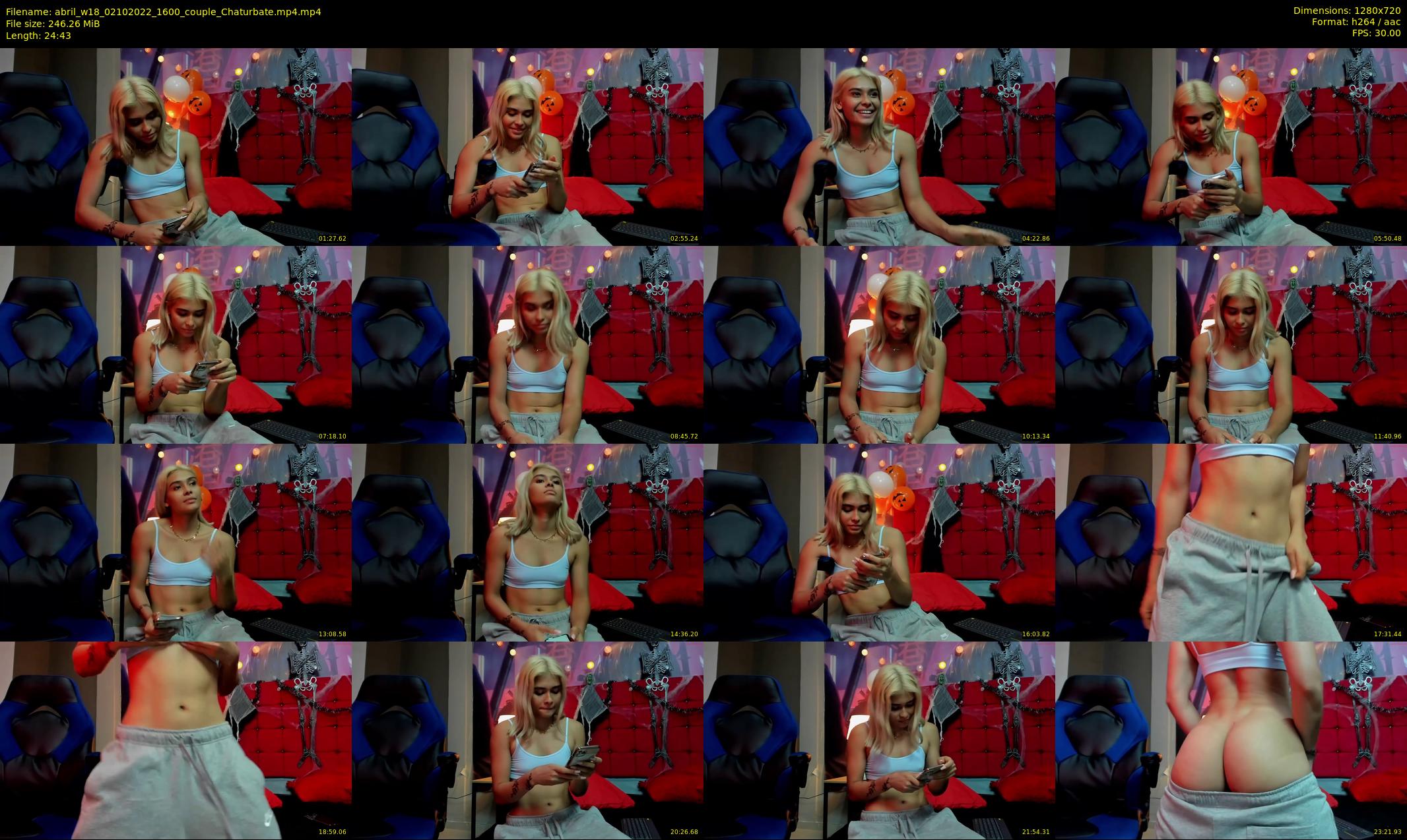 abril_w18 — 25 minute Chaturbate female cam show recording, 720p, Oct 2, 2022