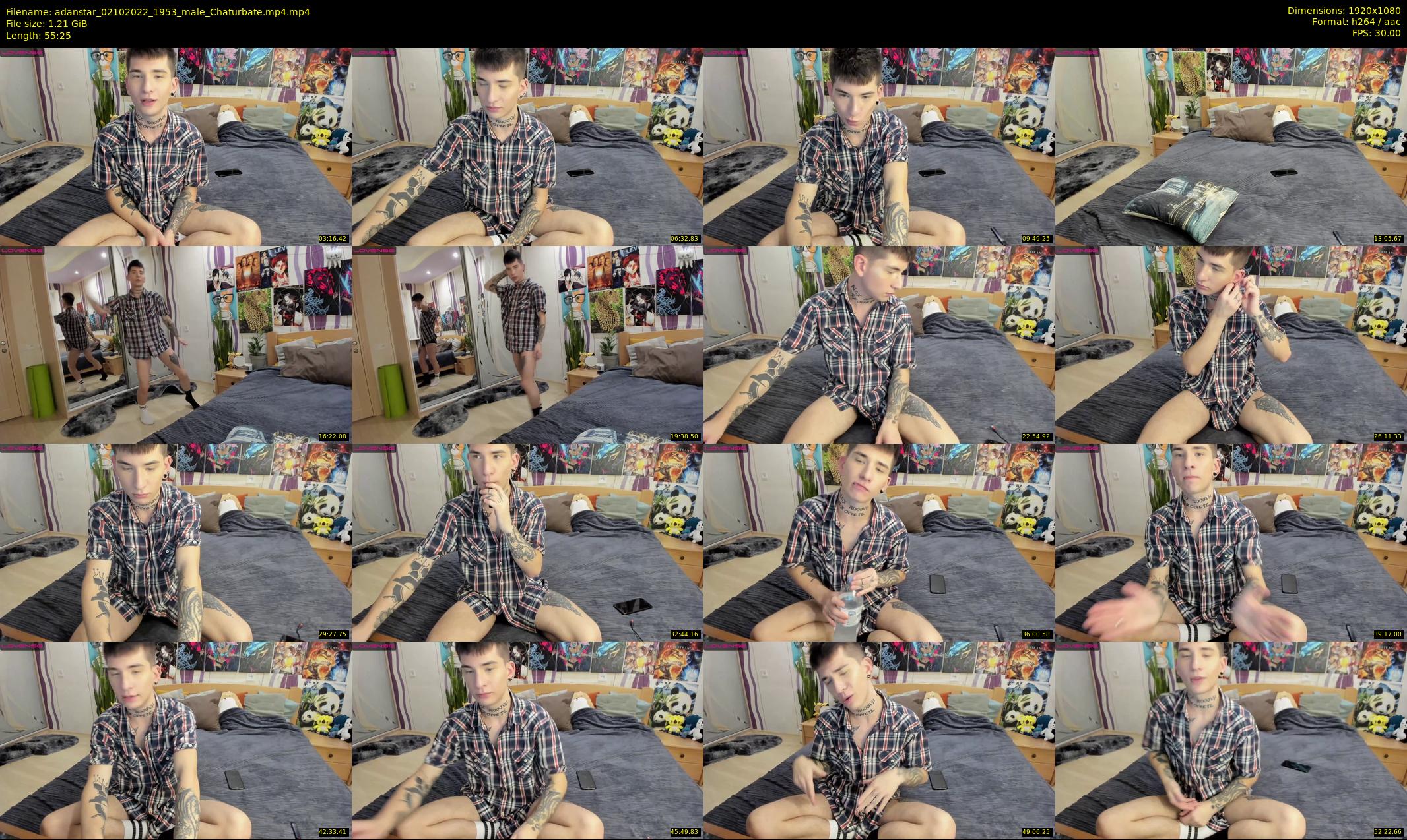 adanstar — 56 minute Chaturbate male cam show recording, 1080p, Oct 2, 2022
