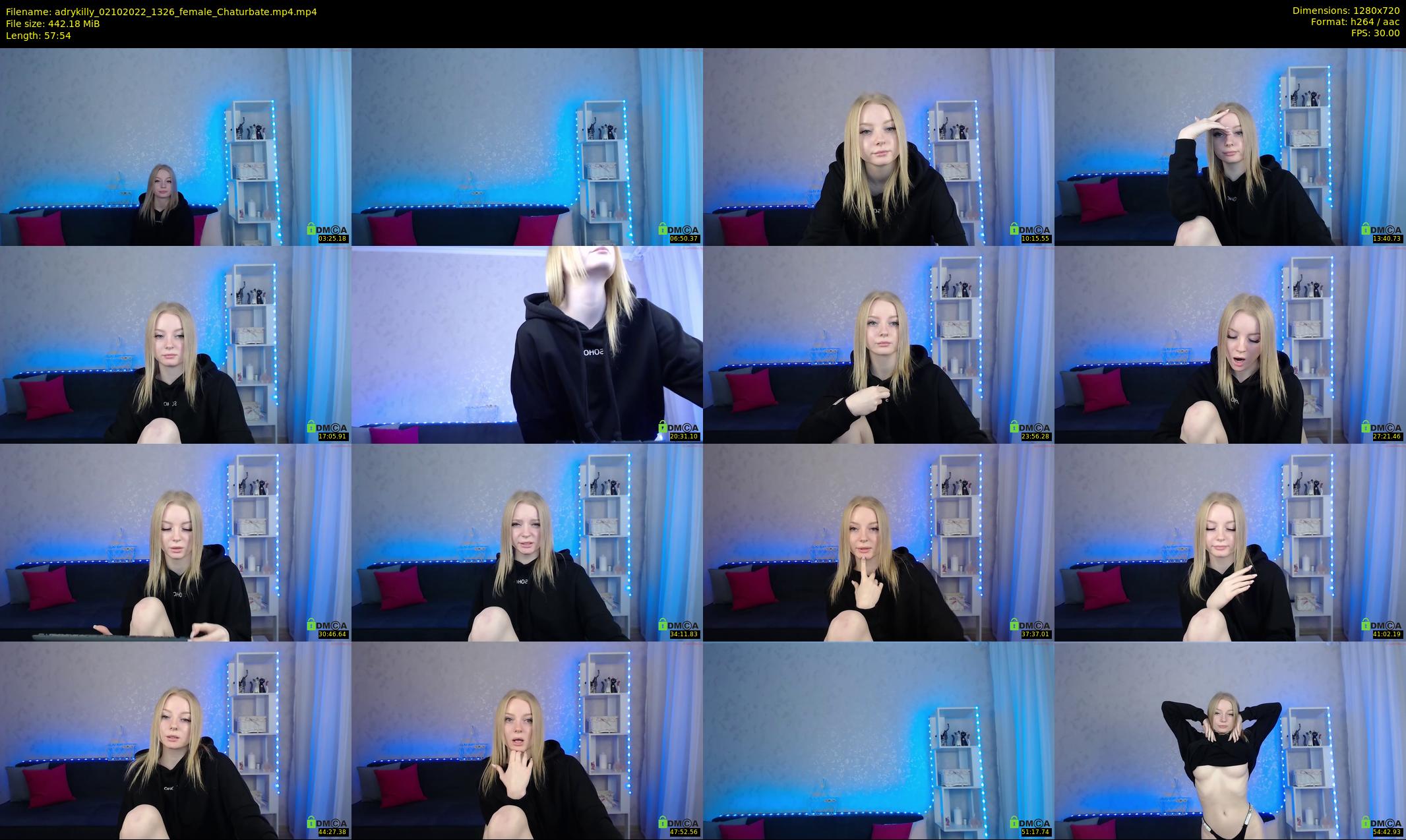 adrykilly — 58 minute Chaturbate female cam show recording, 720p, Oct 2, 2022
