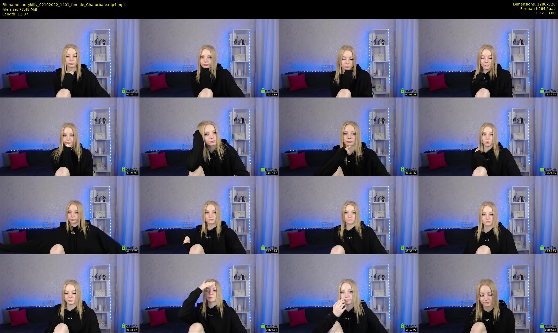 adrykilly — 12 minute Chaturbate female cam show recording, 720p, Oct 2, 2022