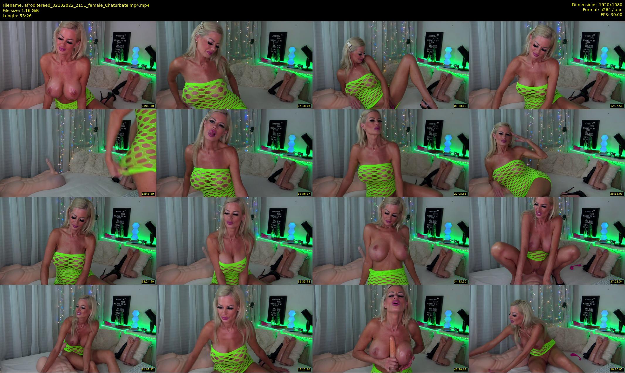 afroditereed — 54 minute Chaturbate female cam show recording, 1080p, Oct 2, 2022