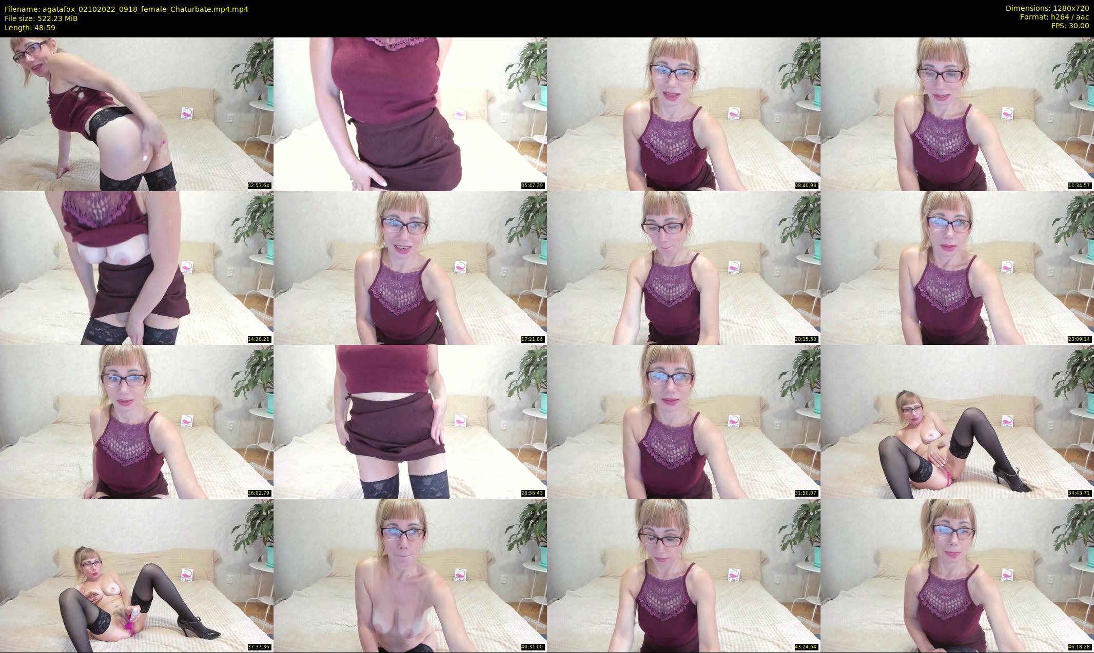 agatafox — 49 minute Chaturbate female cam show recording, 720p, Oct 2, 2022
