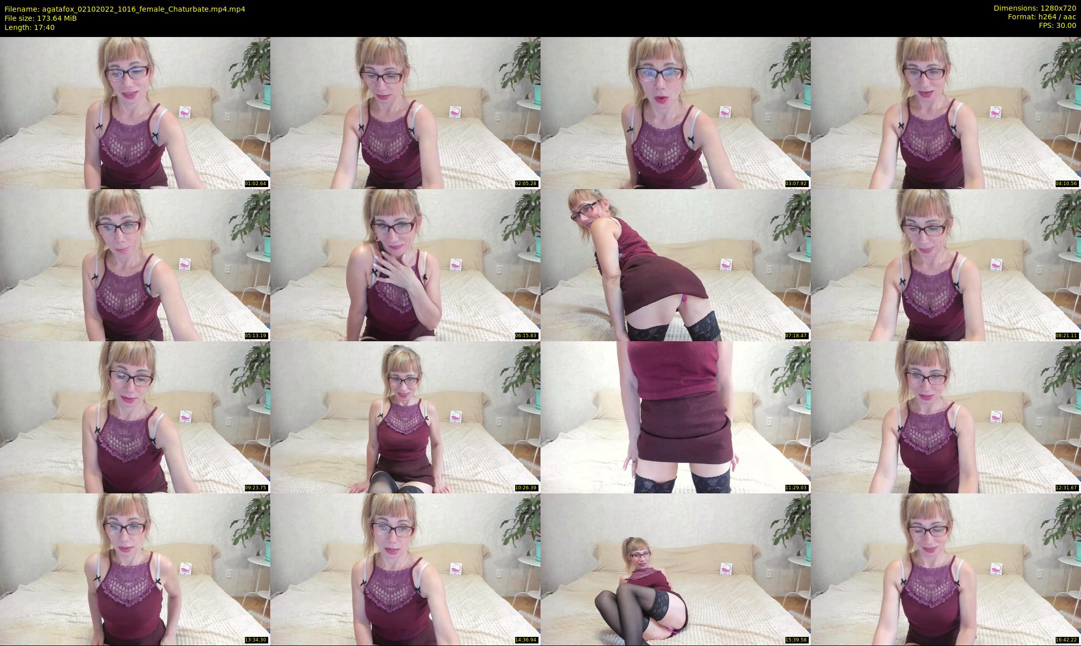 agatafox — 18 minute Chaturbate female cam show recording, 720p, Oct 2, 2022