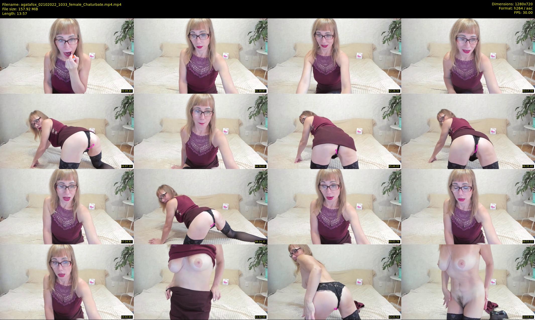 agatafox — 14 minute Chaturbate female cam show recording, 720p, Oct 2, 2022