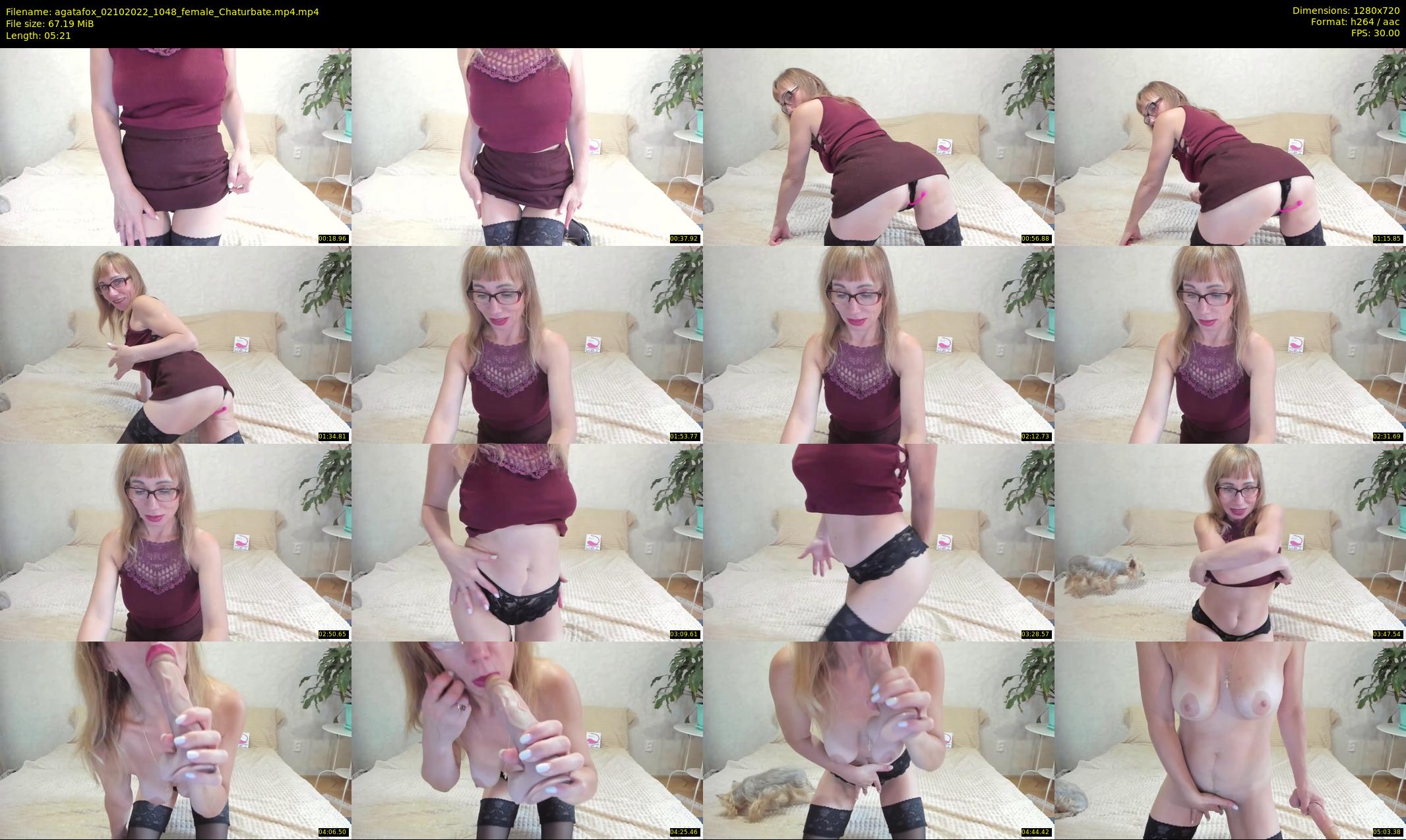 agatafox — 6 minute Chaturbate female cam show recording, 720p, Oct 2, 2022