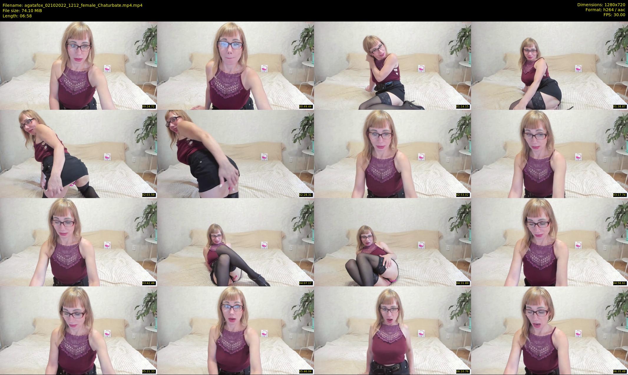 agatafox — 7 minute Chaturbate female cam show recording, 720p, Oct 2, 2022