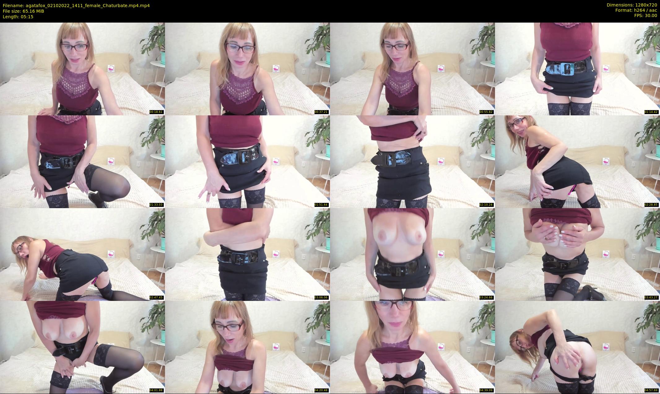 agatafox — 6 minute Chaturbate female cam show recording, 720p, Oct 2, 2022
